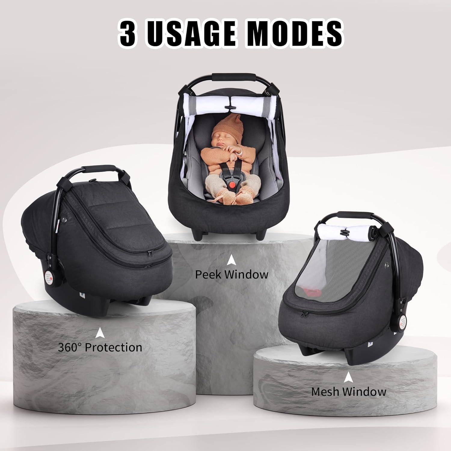 Cubierta de Asiento de Coche Rquite para Bebé - Impermeable y Aislante