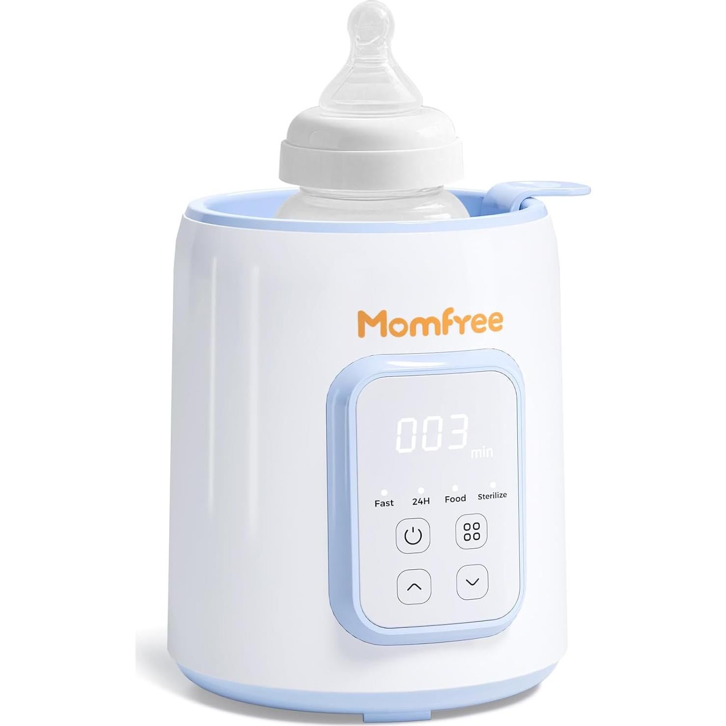Calentador de Biberones 8 en 1 Momfree Azul - Rápido y Multifuncional