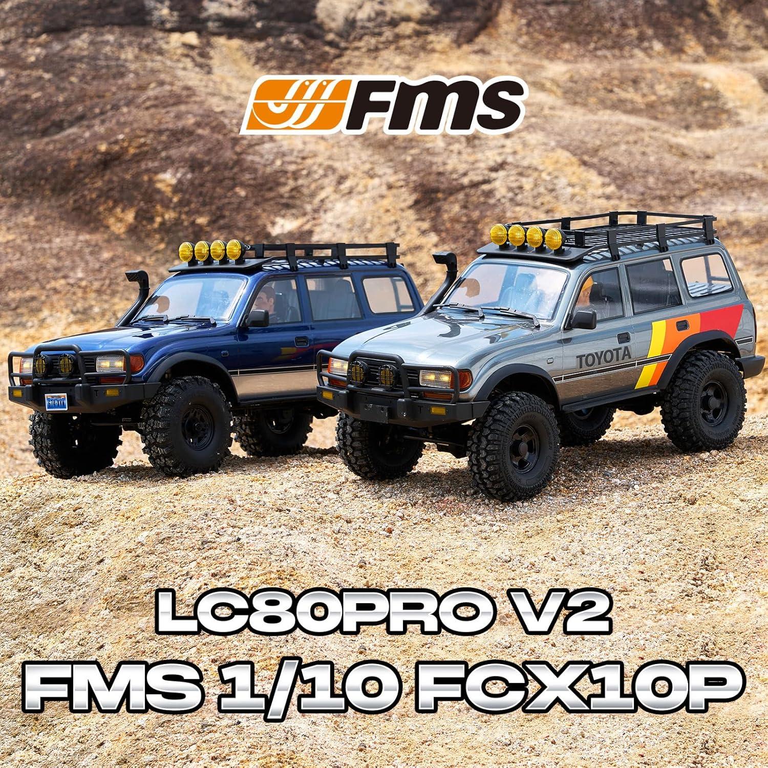 Coche RC Toyota Land Cruiser LC80 FMS 1/10 Brushless 5.8kg