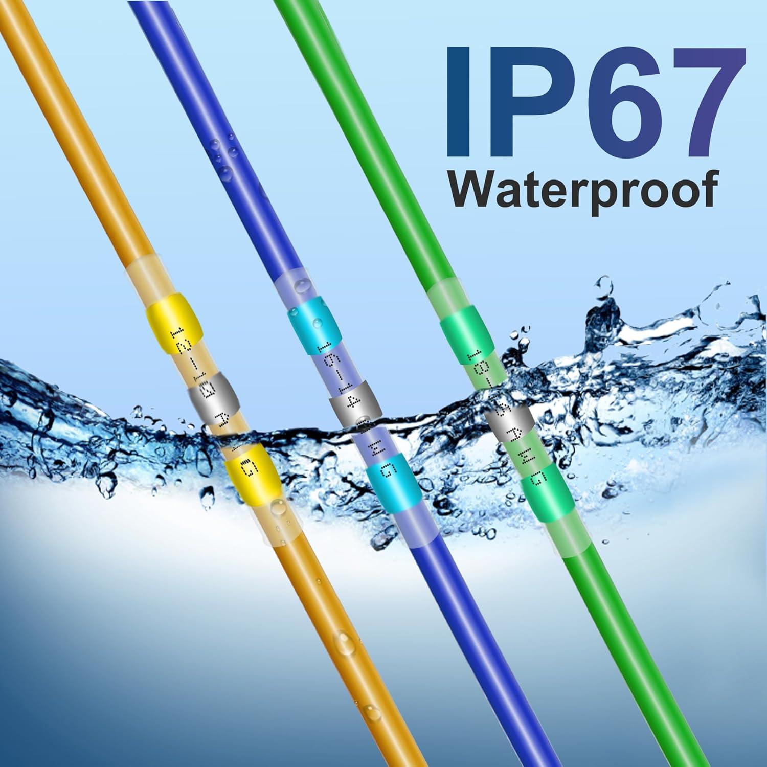 Kit de 120 Conectores de Cable Termorretráctiles ZIPCCI