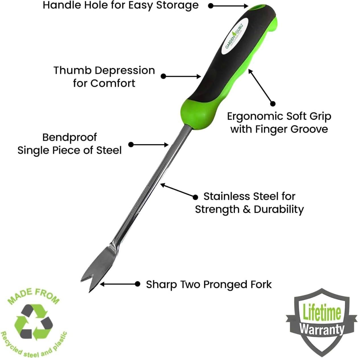 Desmalezadora de Diente de León Garden Guru - Acero Inoxidable