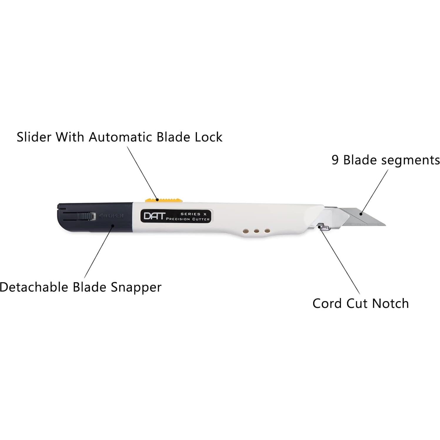 Cuchillo Utility DAT-X 1 Cortador 10 Hojas Blanco