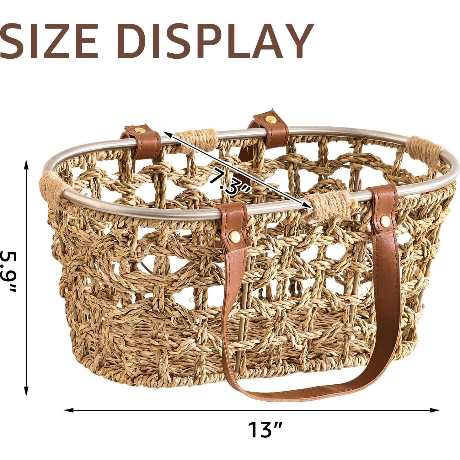 Cesta de Huevos Ovalada LGENHOOM de Hierba Marina Natural