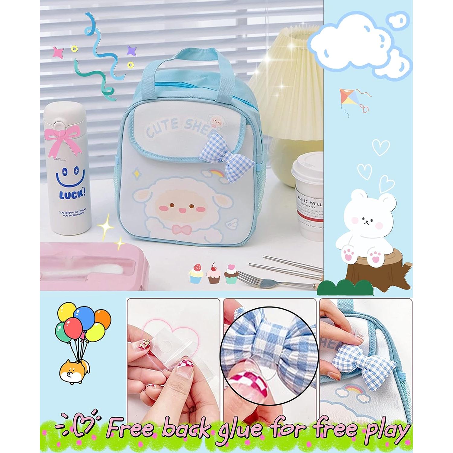 Caja Bento Kawaii 1.2L Paidideng con Utensilios y Bolsa Azul