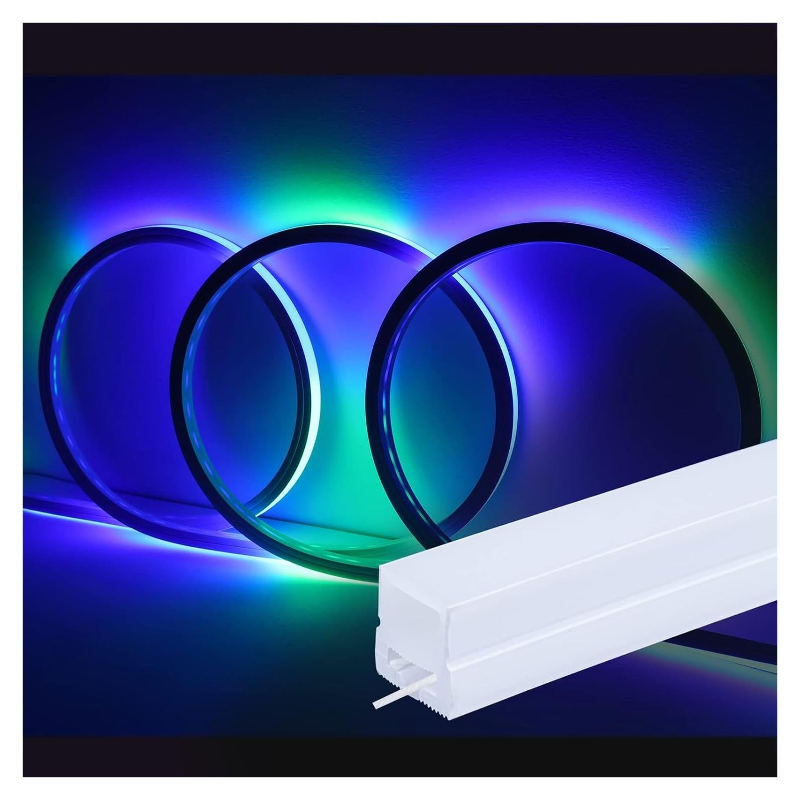 Canal LED de Silicona Muzata USC4 5M IP67 Flexible Sin Manchas