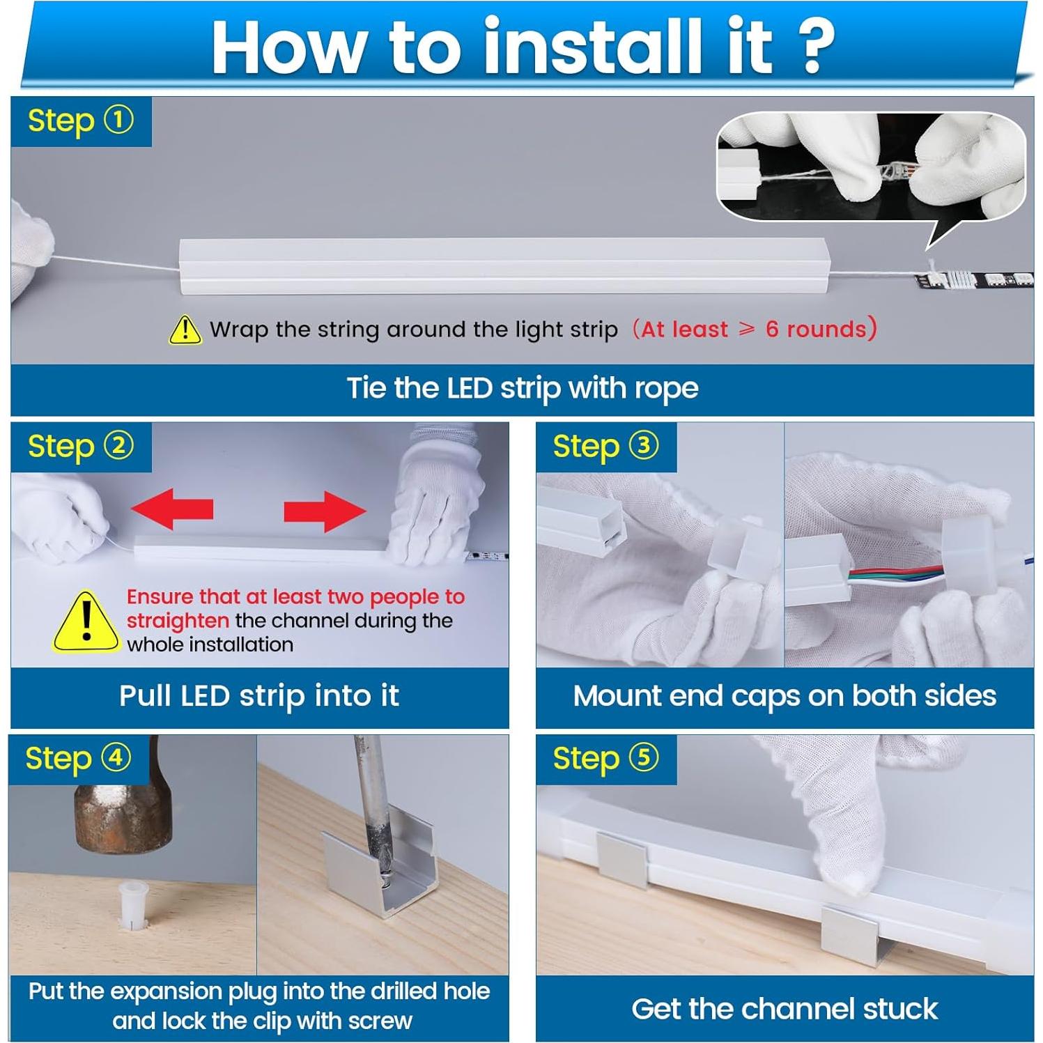 Canal LED de Silicona Muzata USC4 5M IP67 Flexible Sin Manchas