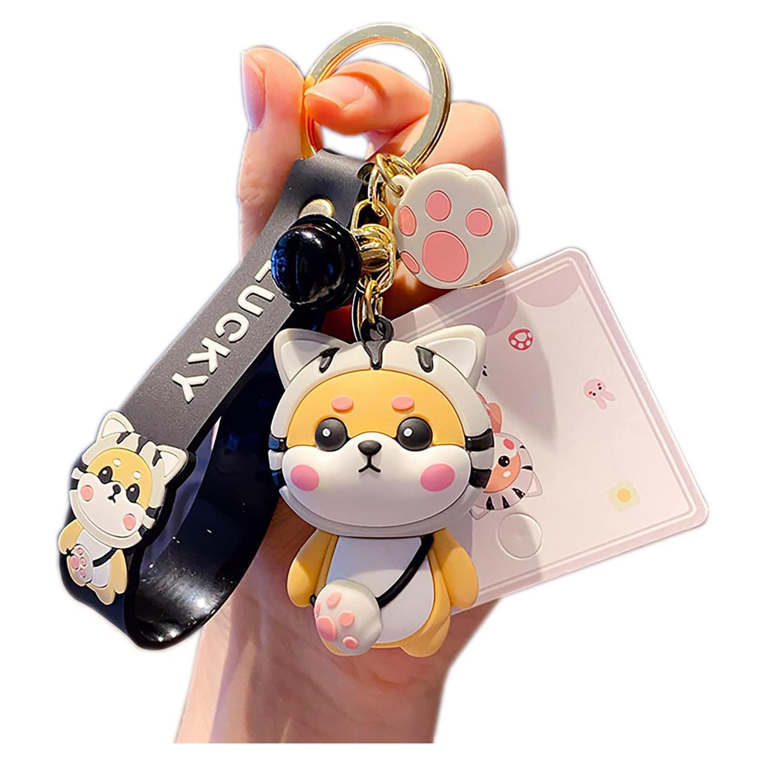 Llavero Shiba Inu PVC Metal para Mujeres - Regalo Creativo