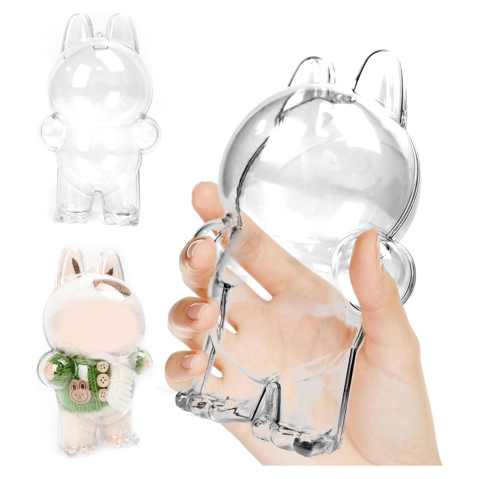 Caja de Exhibición Protectora LABUBU Acrílico Transparente 17 cm