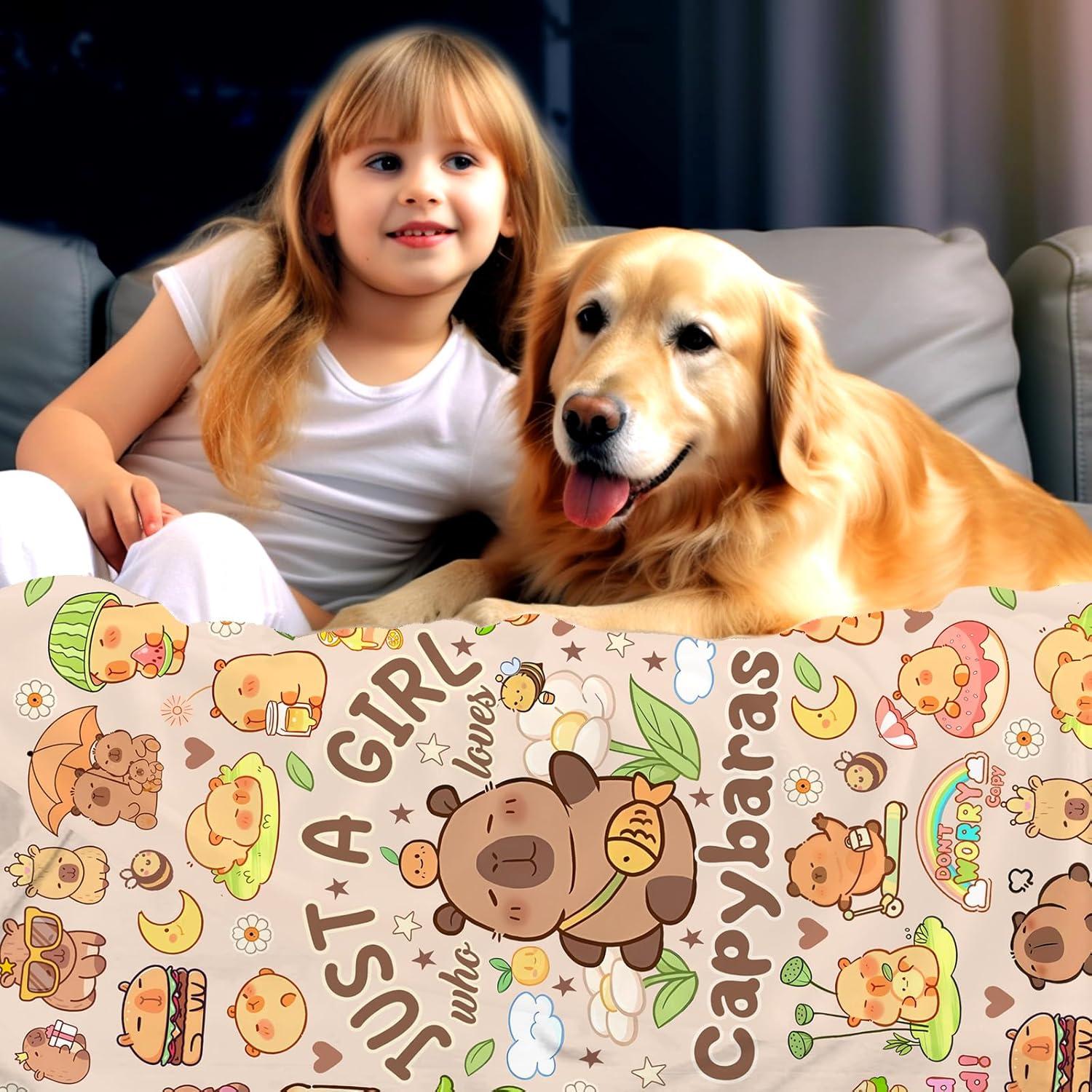 Manta de Capibara Sletop 127x102cm Franela Suave