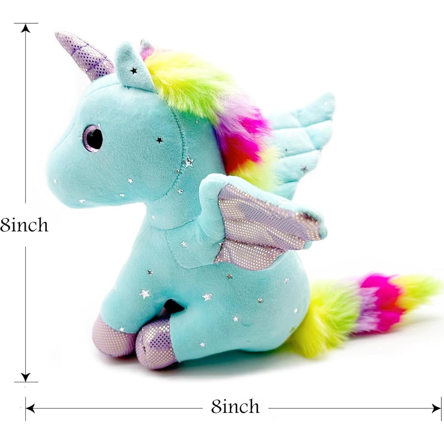 Juguete de Peluche Unicornio Azul Best Ramona 26x29x25cm