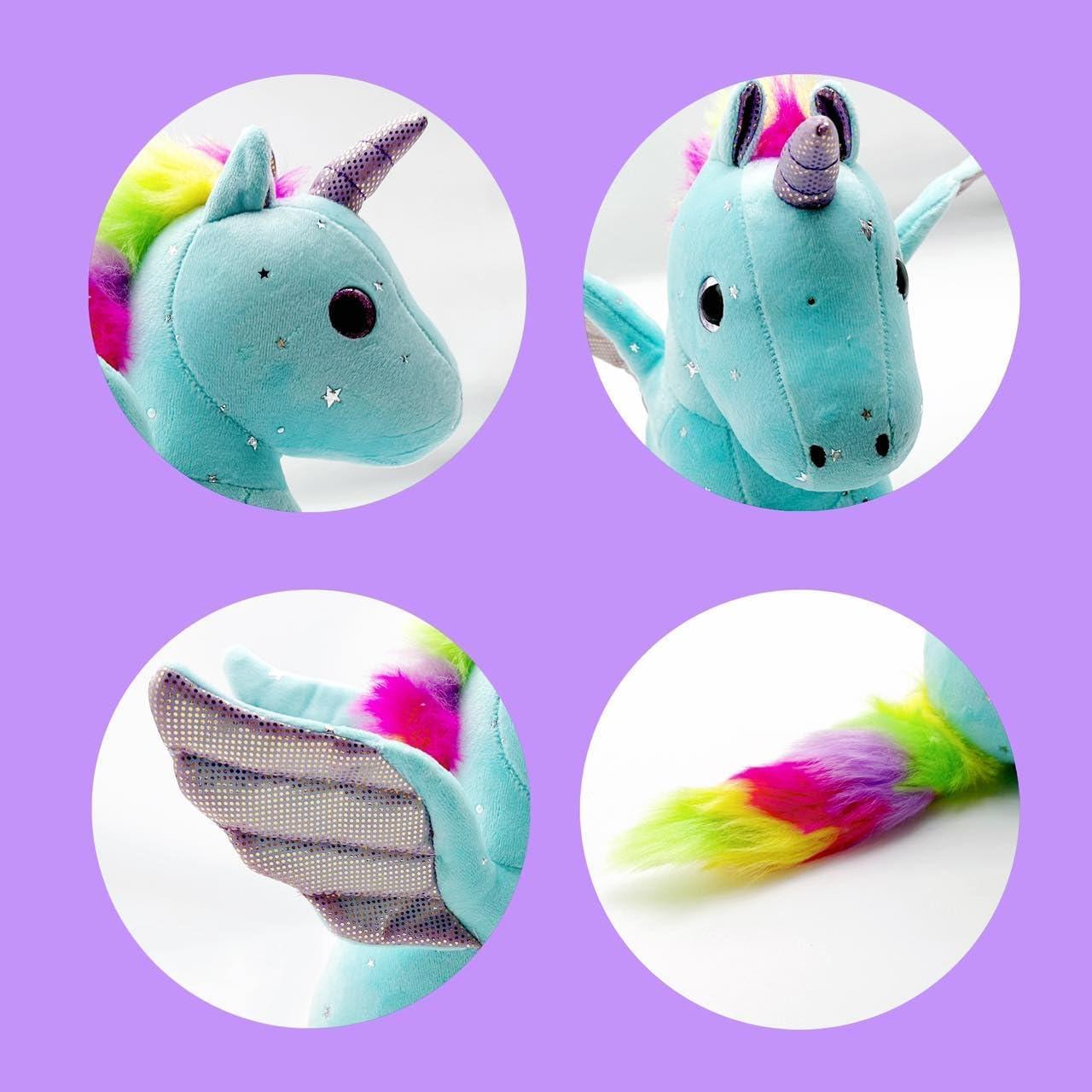 Juguete de Peluche Unicornio Azul Best Ramona 26x29x25cm