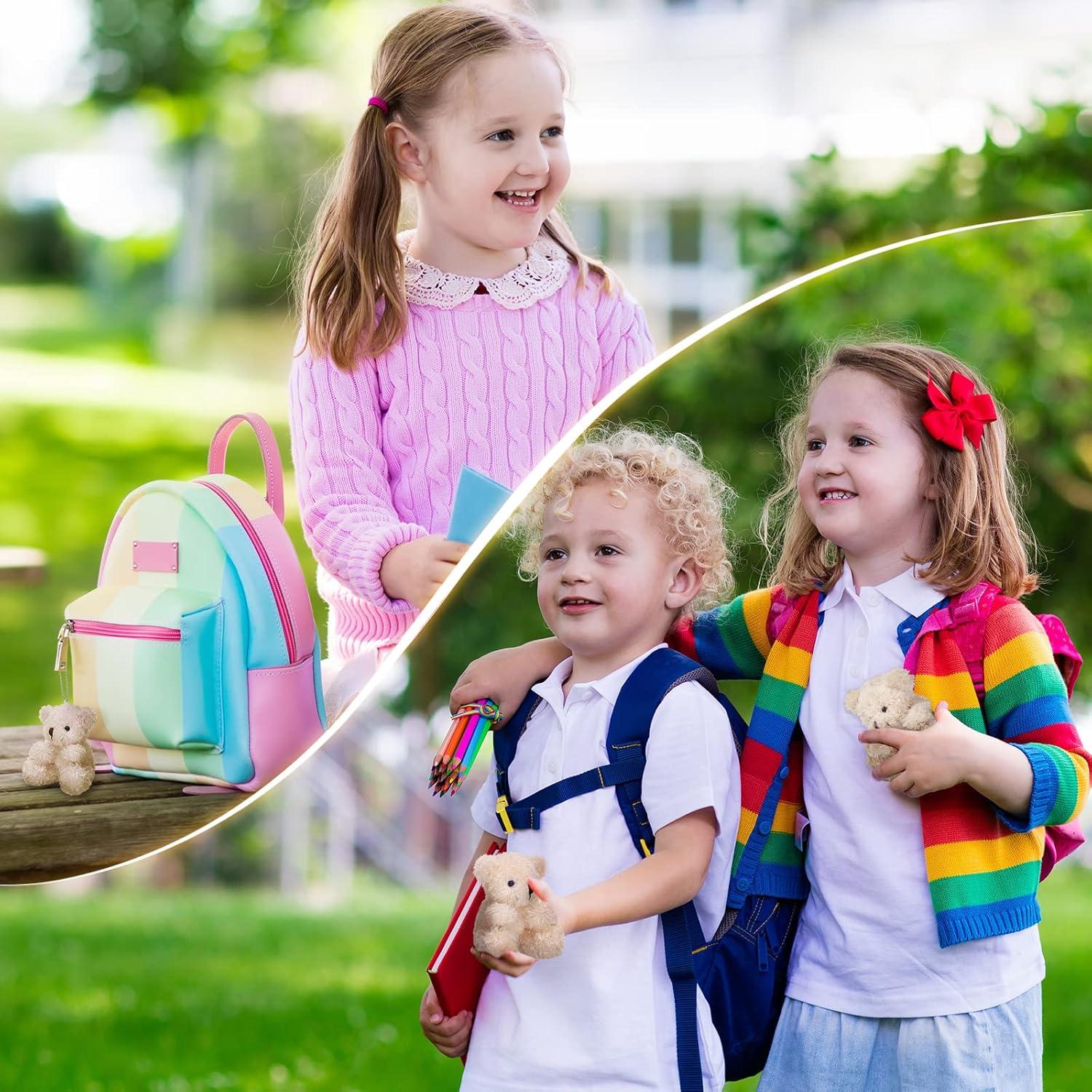 Threan 8 Mini Ositos de Peluche Suaves 10 cm para Regalo