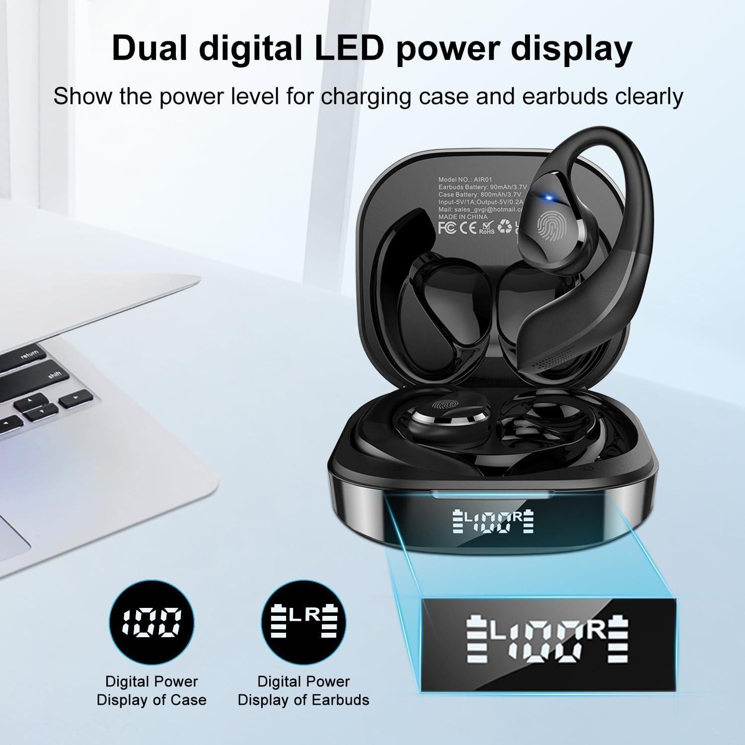 Auriculares Inalámbricos Golvery AIR01 Bluetooth 5.3 con Micrófono