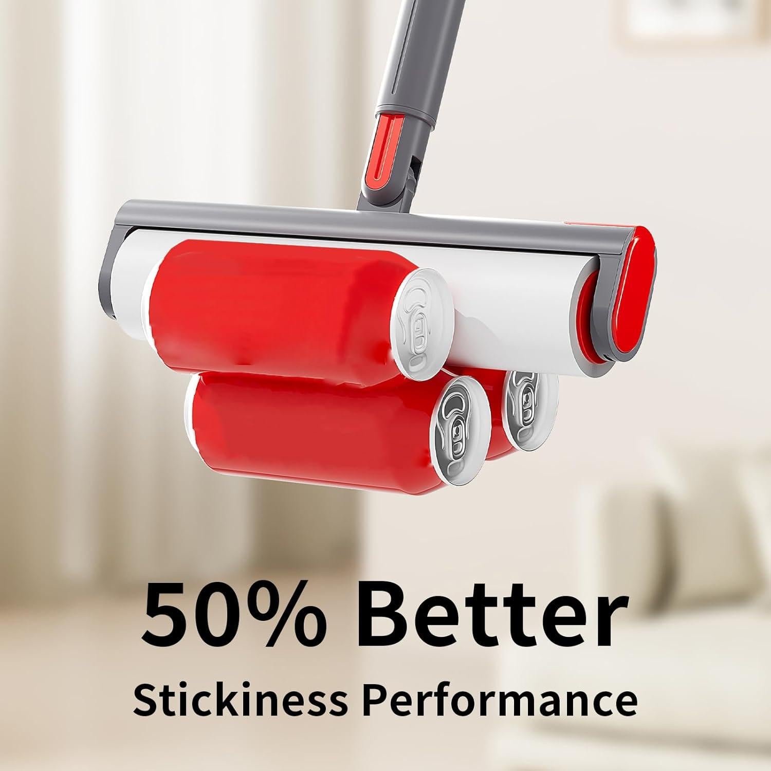 Recarga Rodillo Pelusa UPRefine 4x320 Hojas Extra Pegajoso