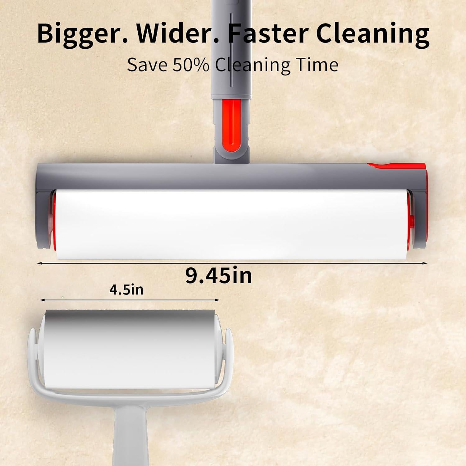 Recarga Rodillo Pelusa UPRefine 4x320 Hojas Extra Pegajoso