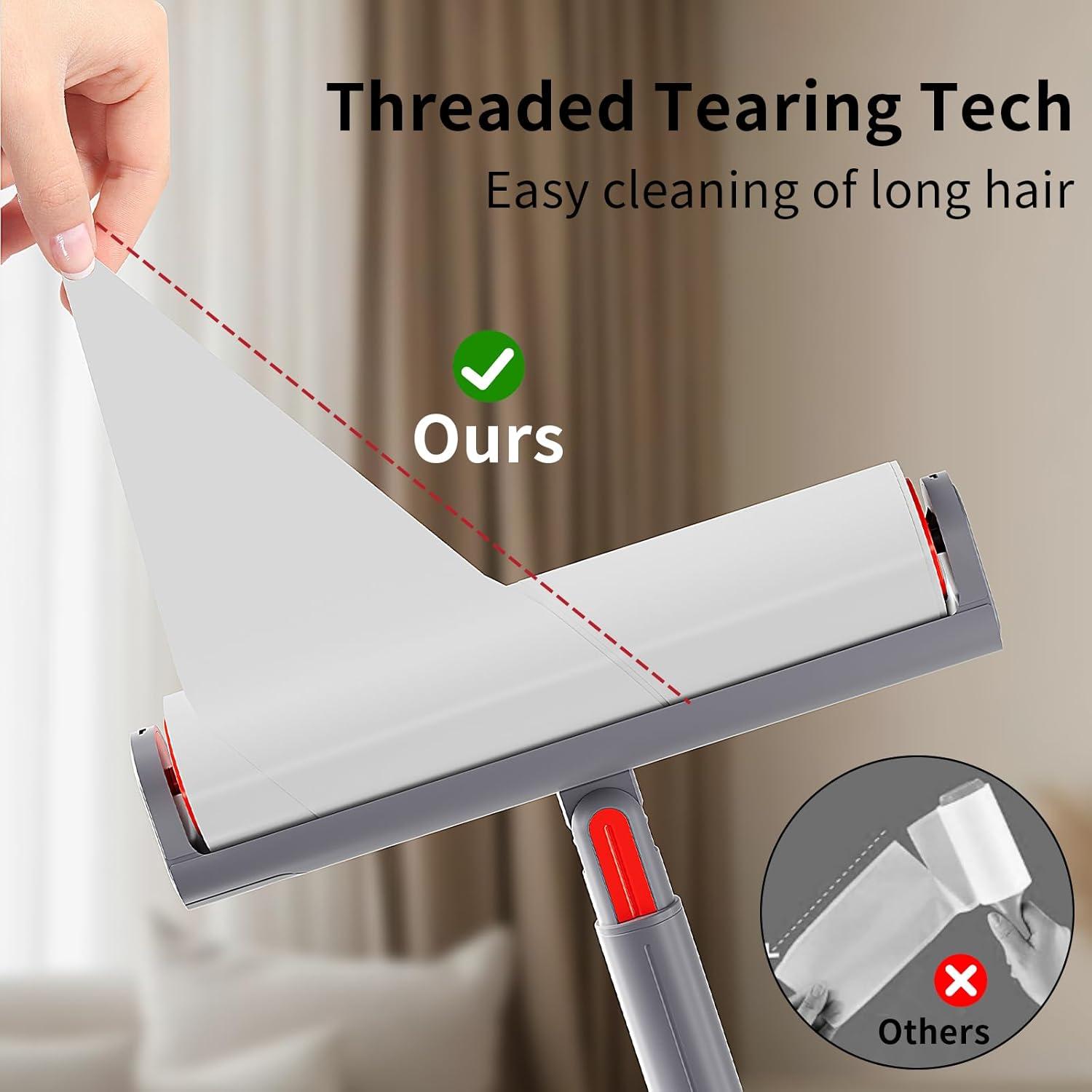 Recarga Rodillo Pelusa UPRefine 4x320 Hojas Extra Pegajoso