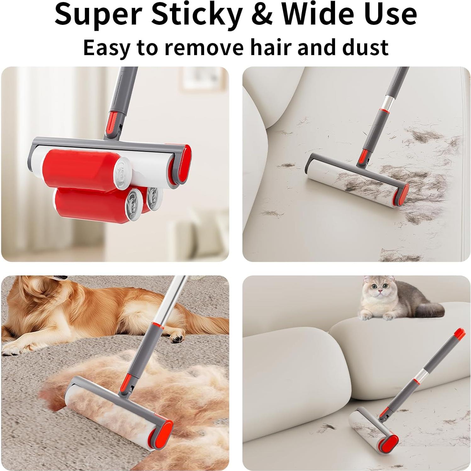 Recarga Rodillo Pelusa UPRefine 4x320 Hojas Extra Pegajoso