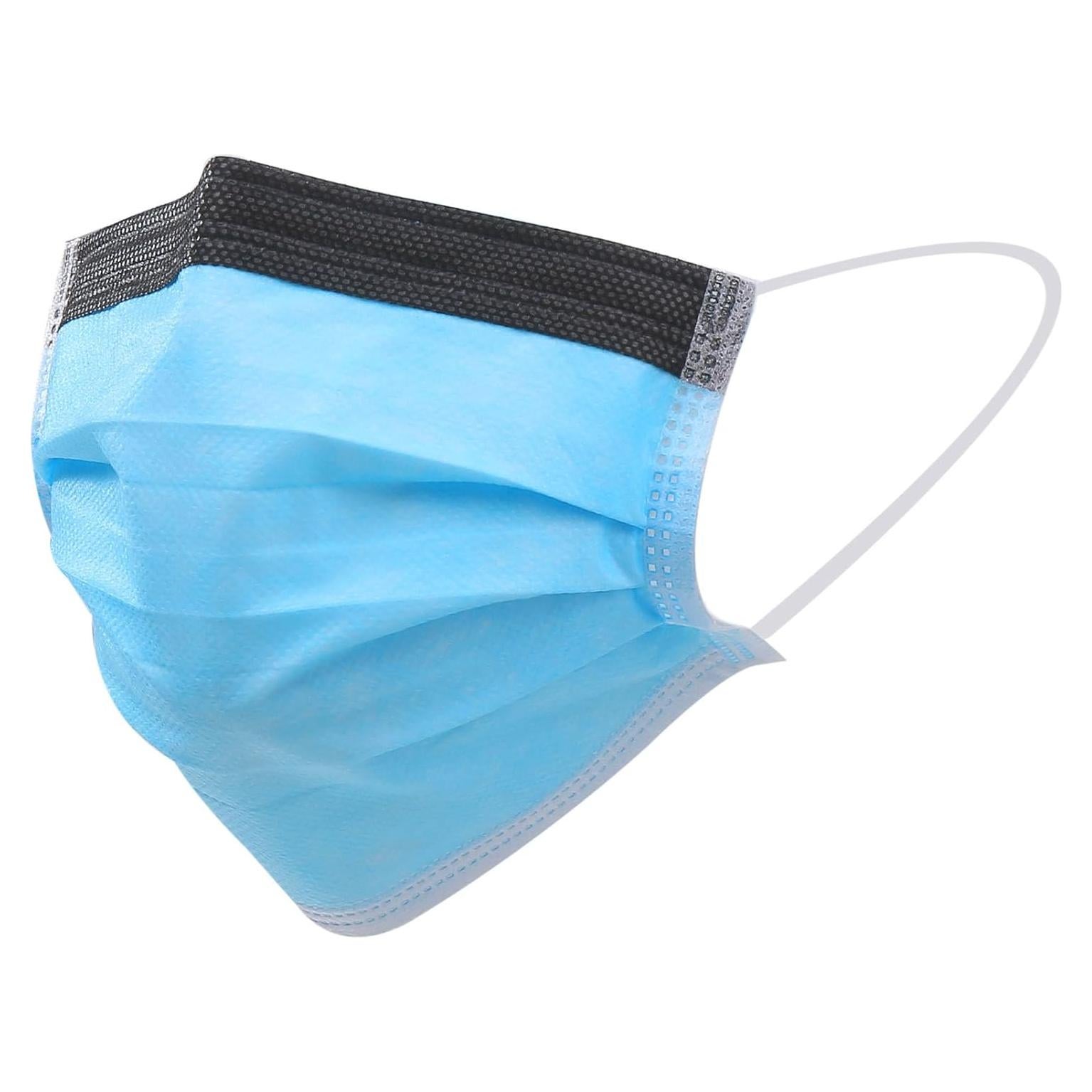 Mascarillas Antivaho 50PCs Omnia One Tigris 3 Capas Azul