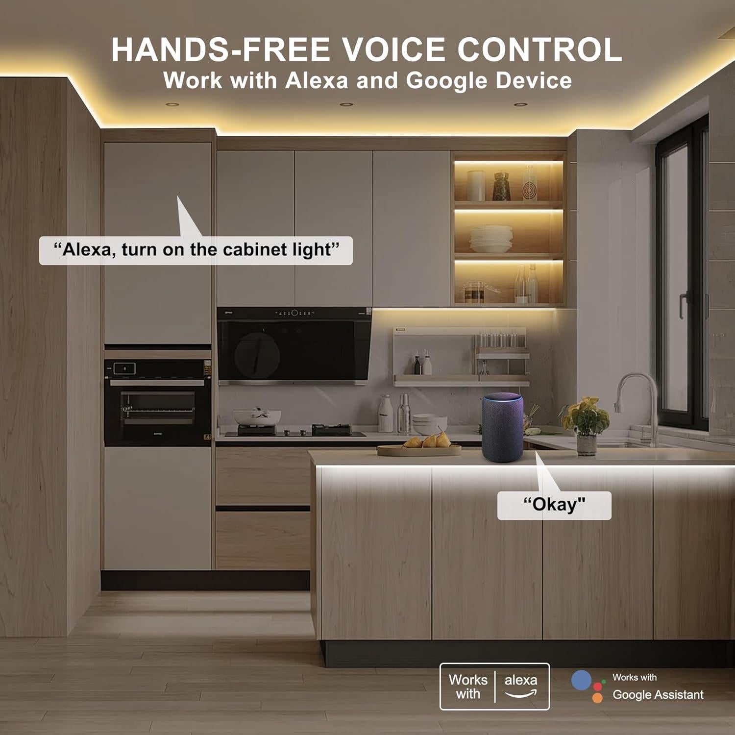 Tira de Luz LED COB Inteligente Olaholii 2.00m Regulable 2700K-6500K