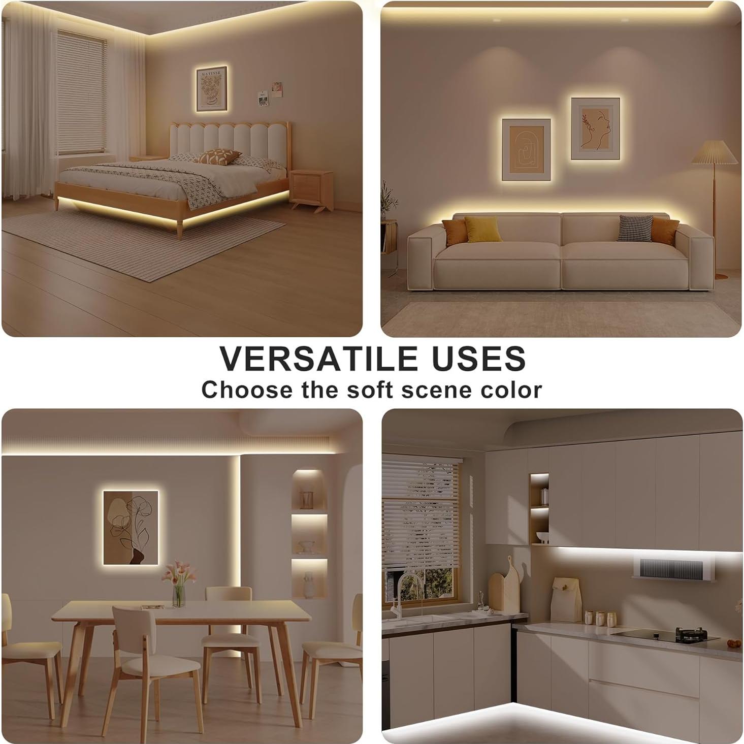 Tira de Luz LED COB Inteligente Olaholii 2.00m Regulable 2700K-6500K