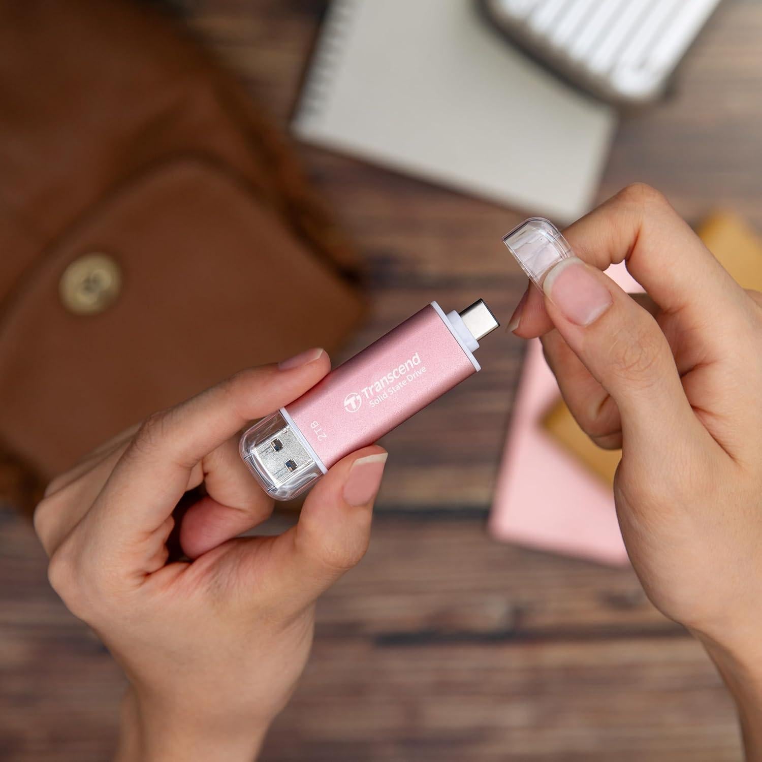 SSD Externo Transcend 512GB USB 3.2 Doble Tipo C y A