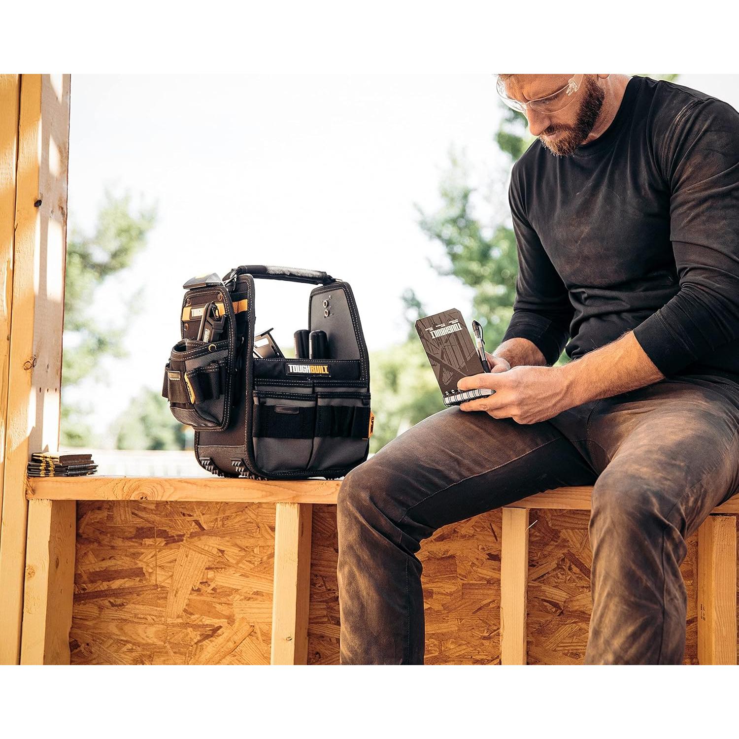 Bolsa Tote ToughBuilt 20.32 cm con ClipTech 31 Bolsillos