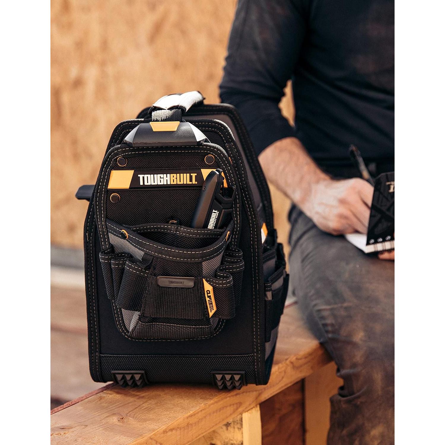 Bolsa Tote ToughBuilt 20.32 cm con ClipTech 31 Bolsillos