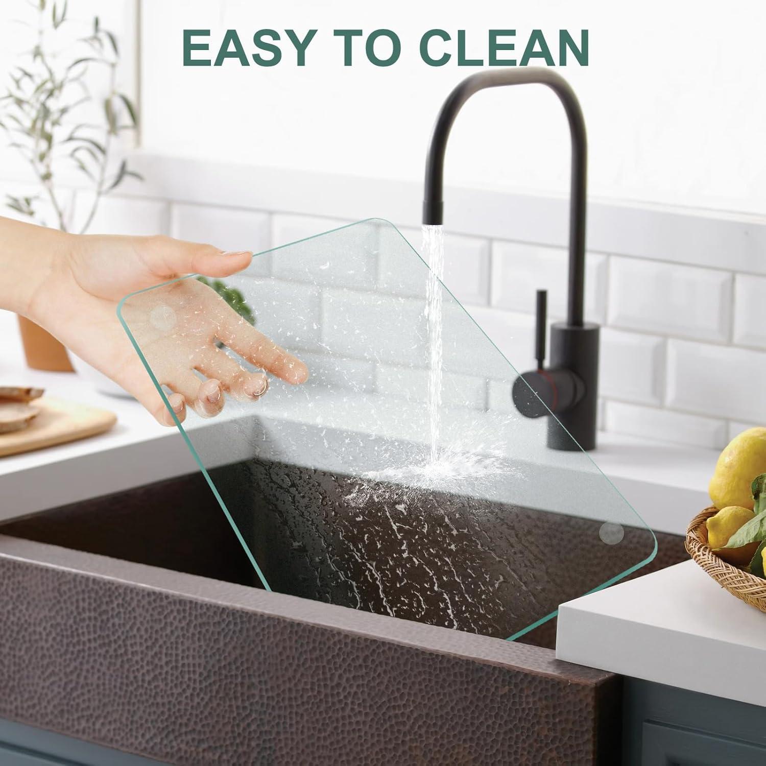 Tabla de Cortar de Vidrio Templado KimiDitt 30x20 cm Antideslizante