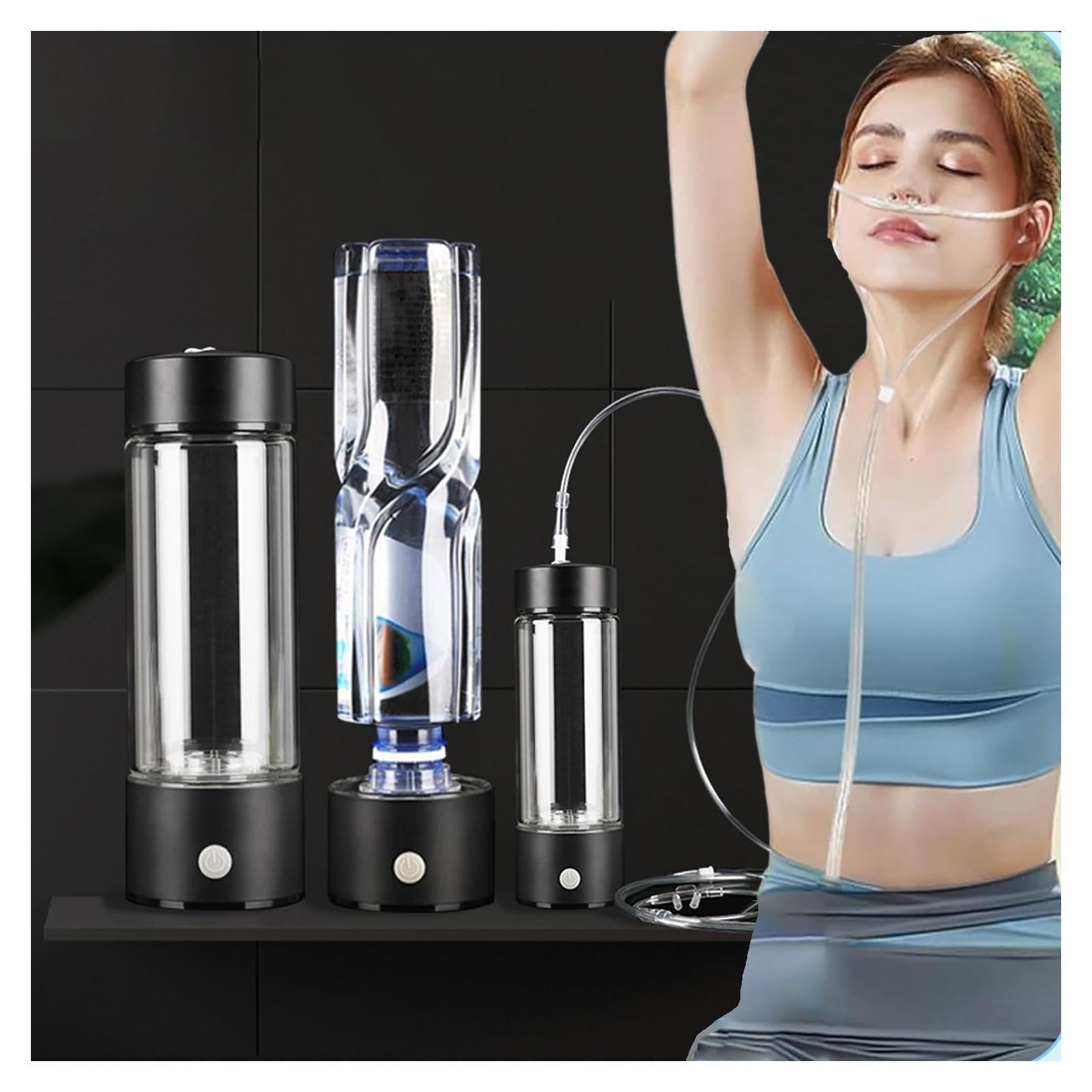 Botella de Agua de Hidrógeno Fuhouk 3 en 1 Vidrio 0.45kg