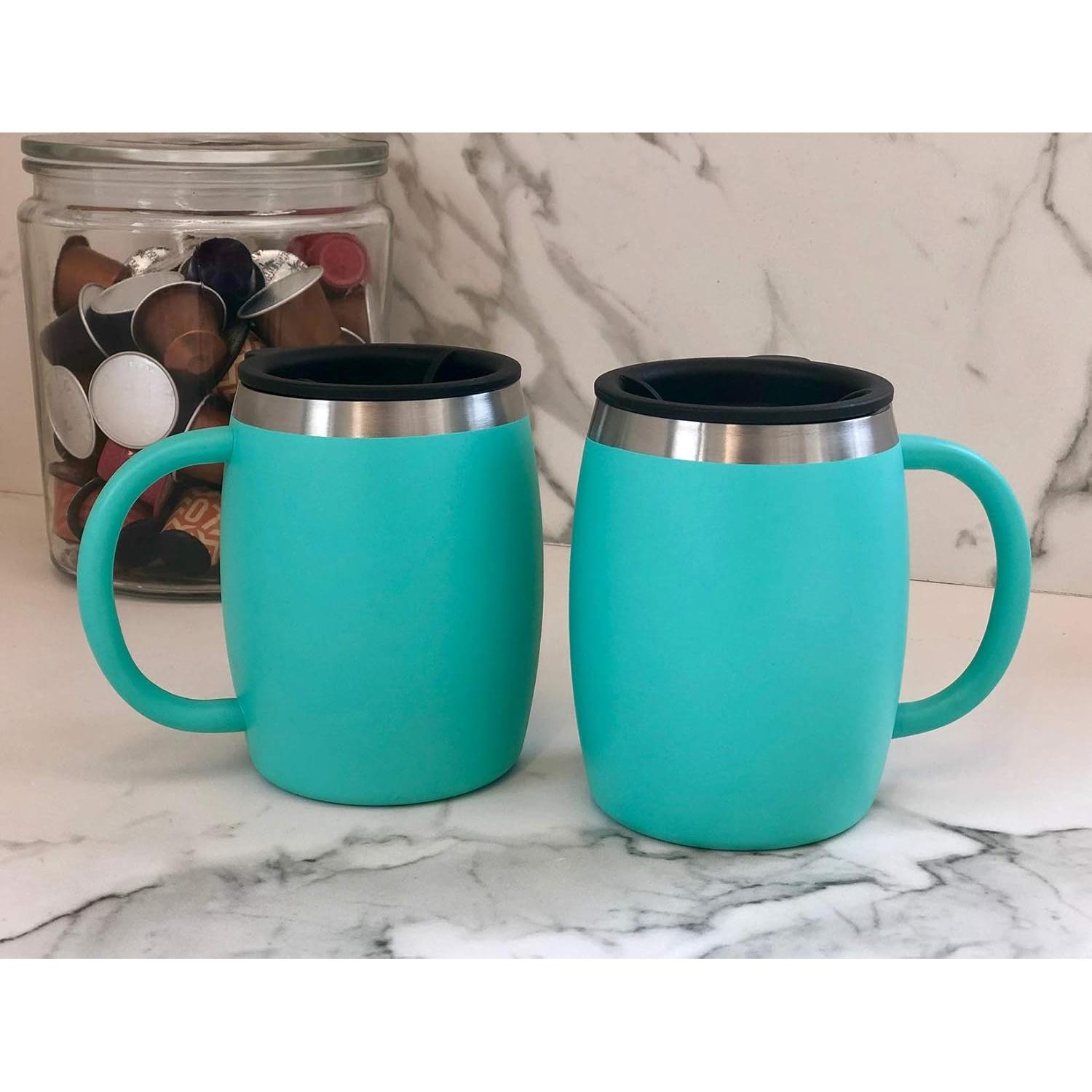 Juego de 2 Tazas de Café Aisladas CHILLOUT LIFE 396g Azul Aqua