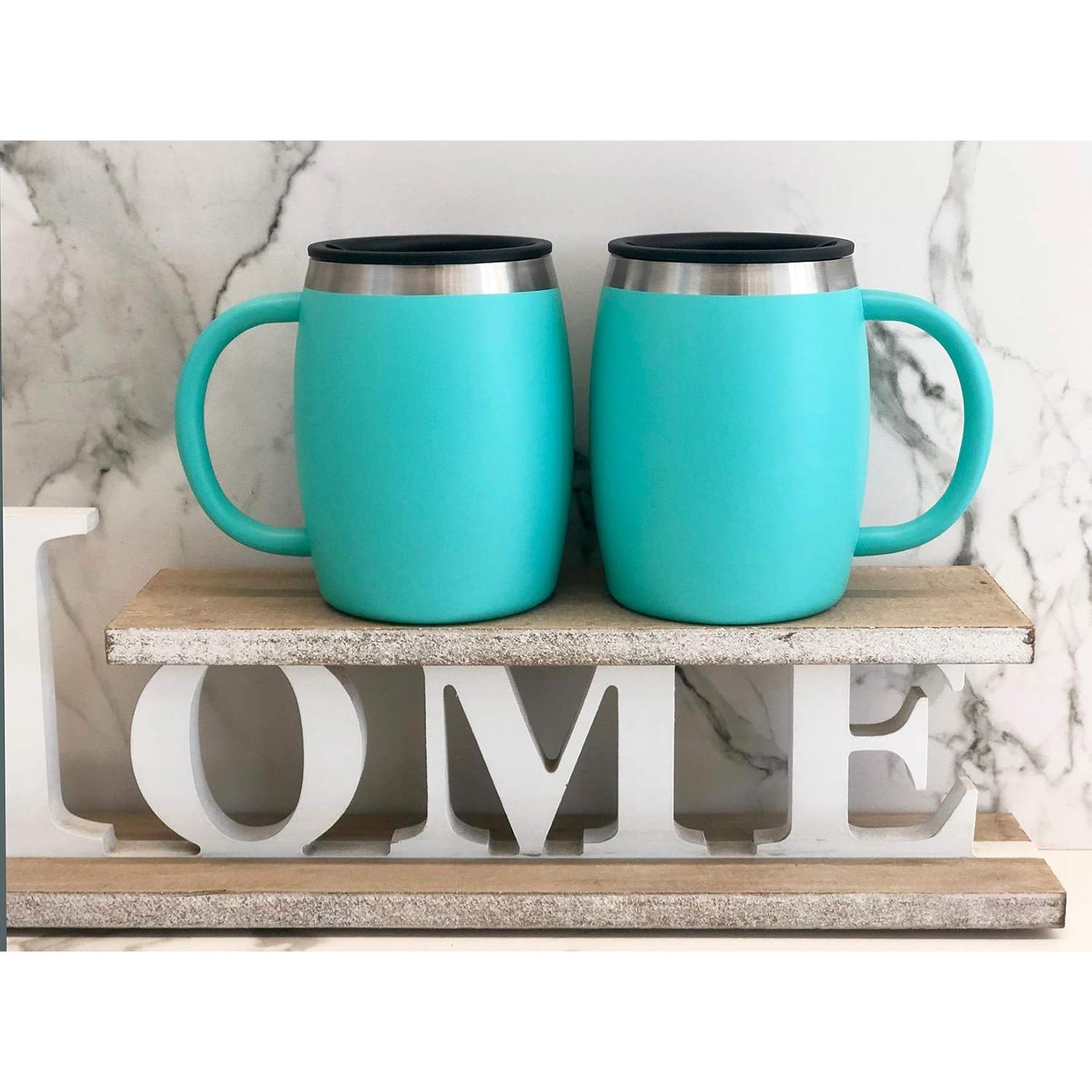 Juego de 2 Tazas de Café Aisladas CHILLOUT LIFE 396g Azul Aqua