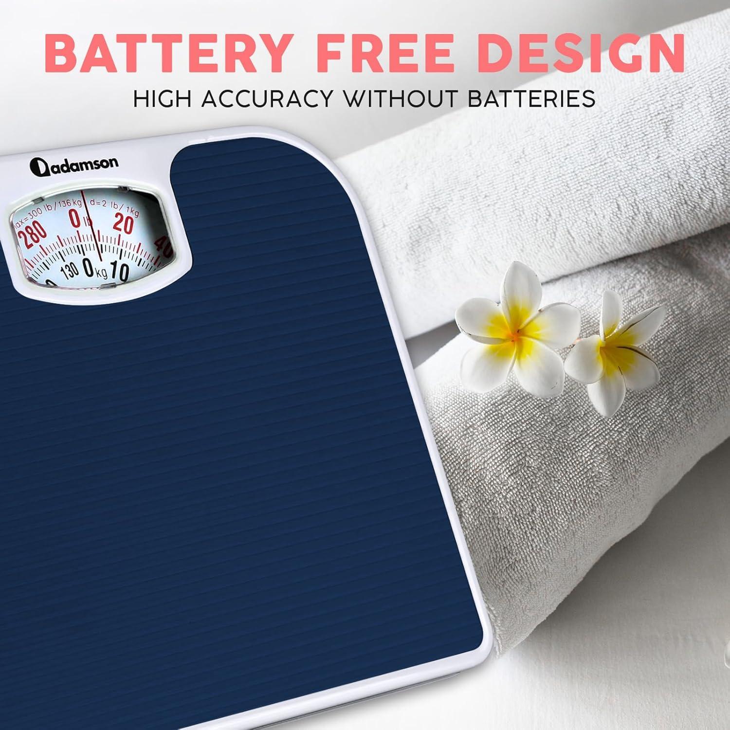 Báscula Analógica Adamson A21 - Hasta 136 KG - Antideslizante