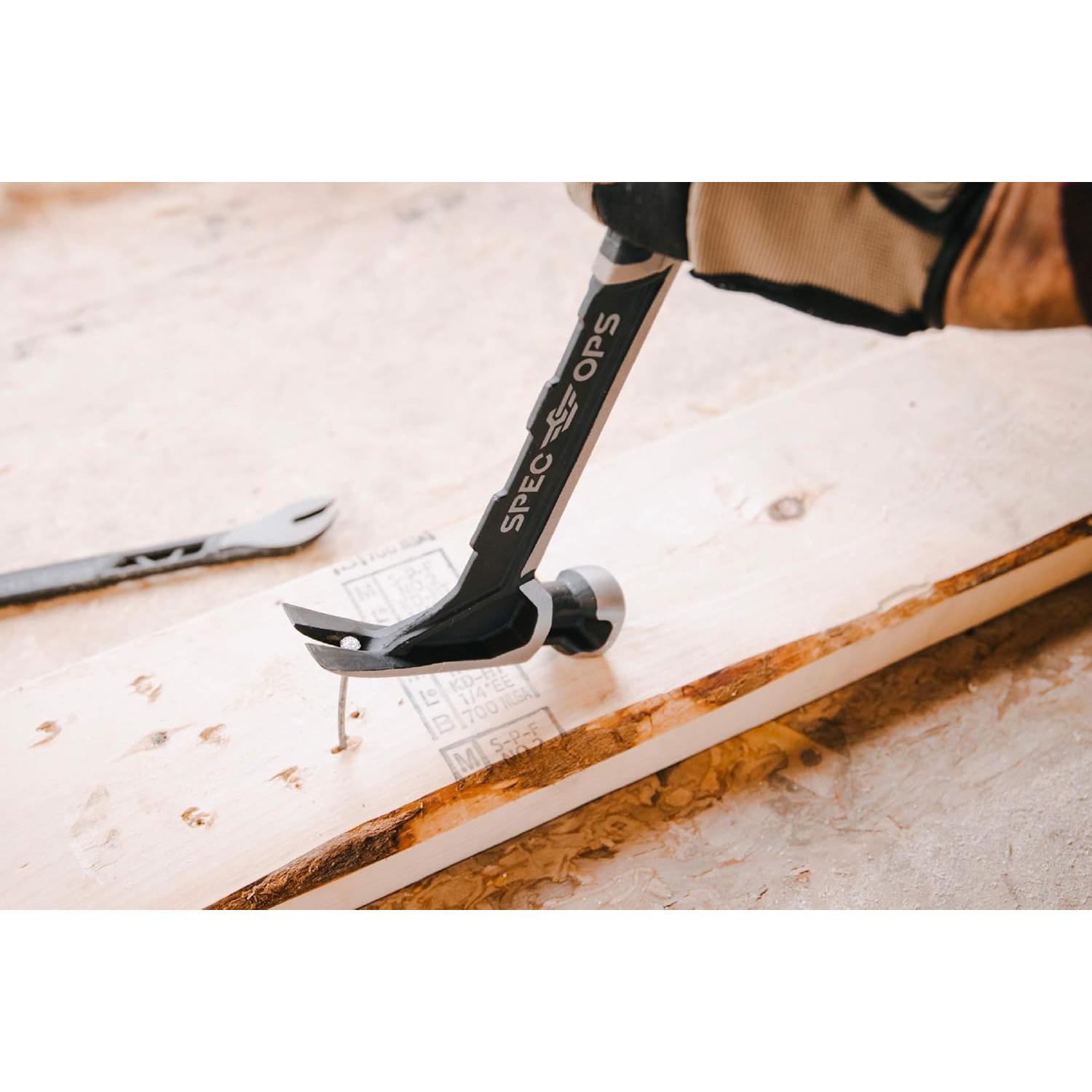 Martillo de Enmarcar Spec Ops 22 oz, Cara Fresada, Negro/Tan