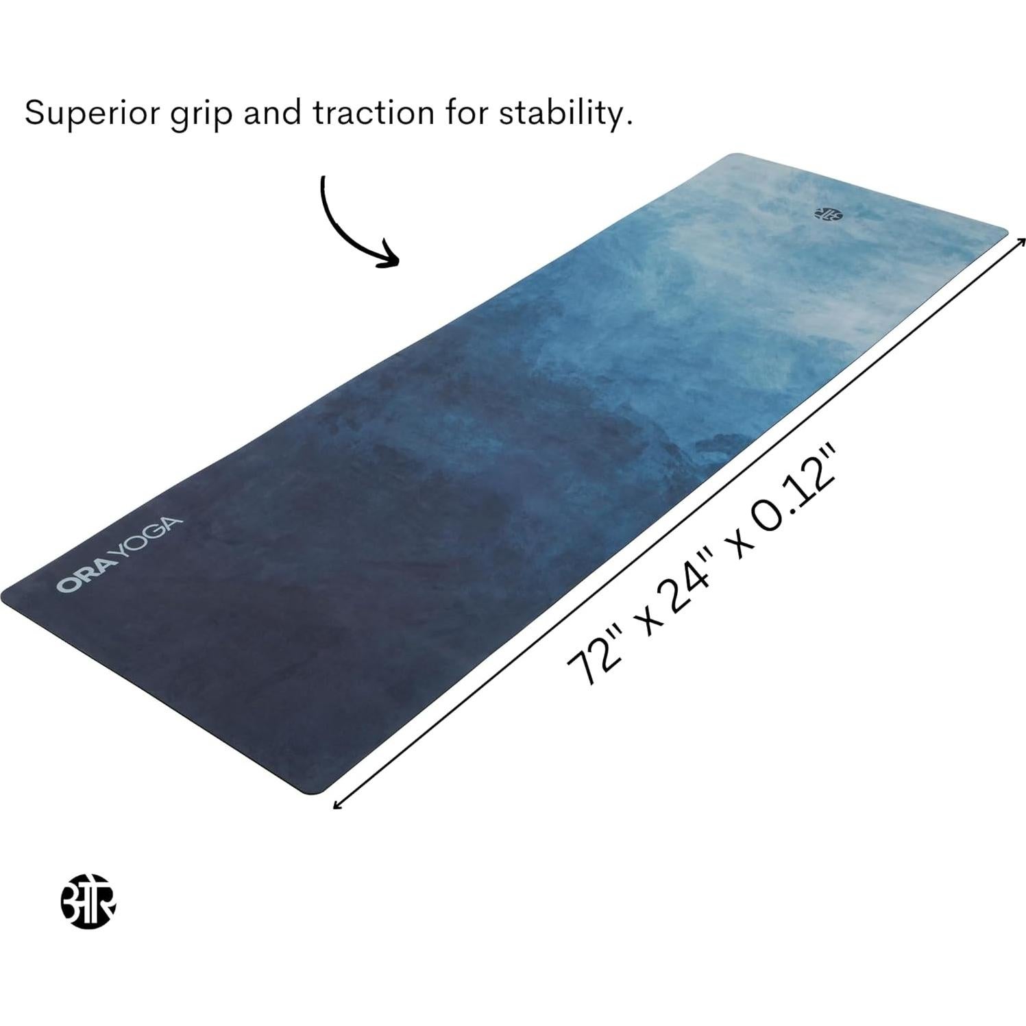 Alfombrilla de Ejercicio ORA YOGA Bruma Azul 3mm Antideslizante