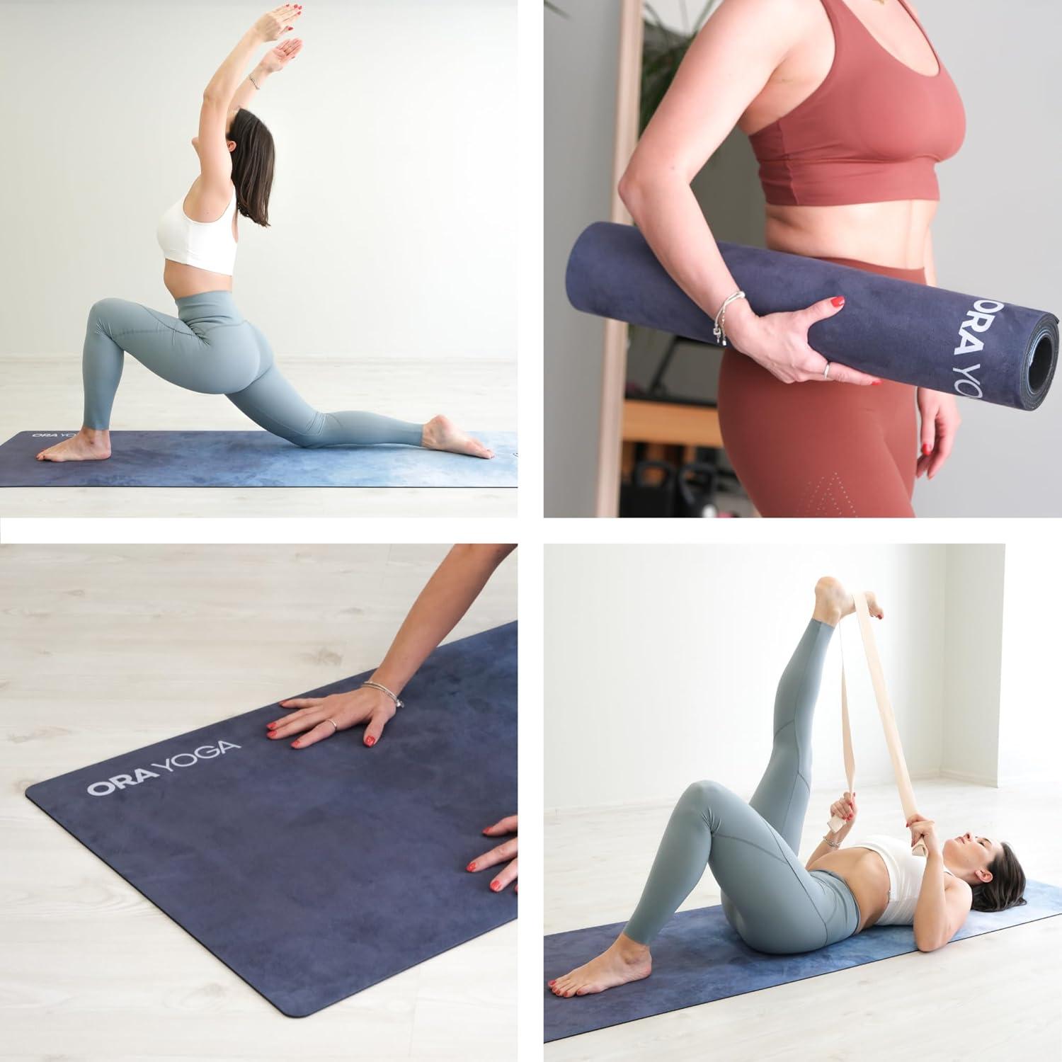 Alfombrilla de Ejercicio ORA YOGA Bruma Azul 3mm Antideslizante