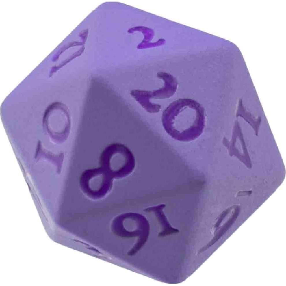 Dados D20 Metal Pesado Ultra PRO Vivid Púrpura 2 Piezas