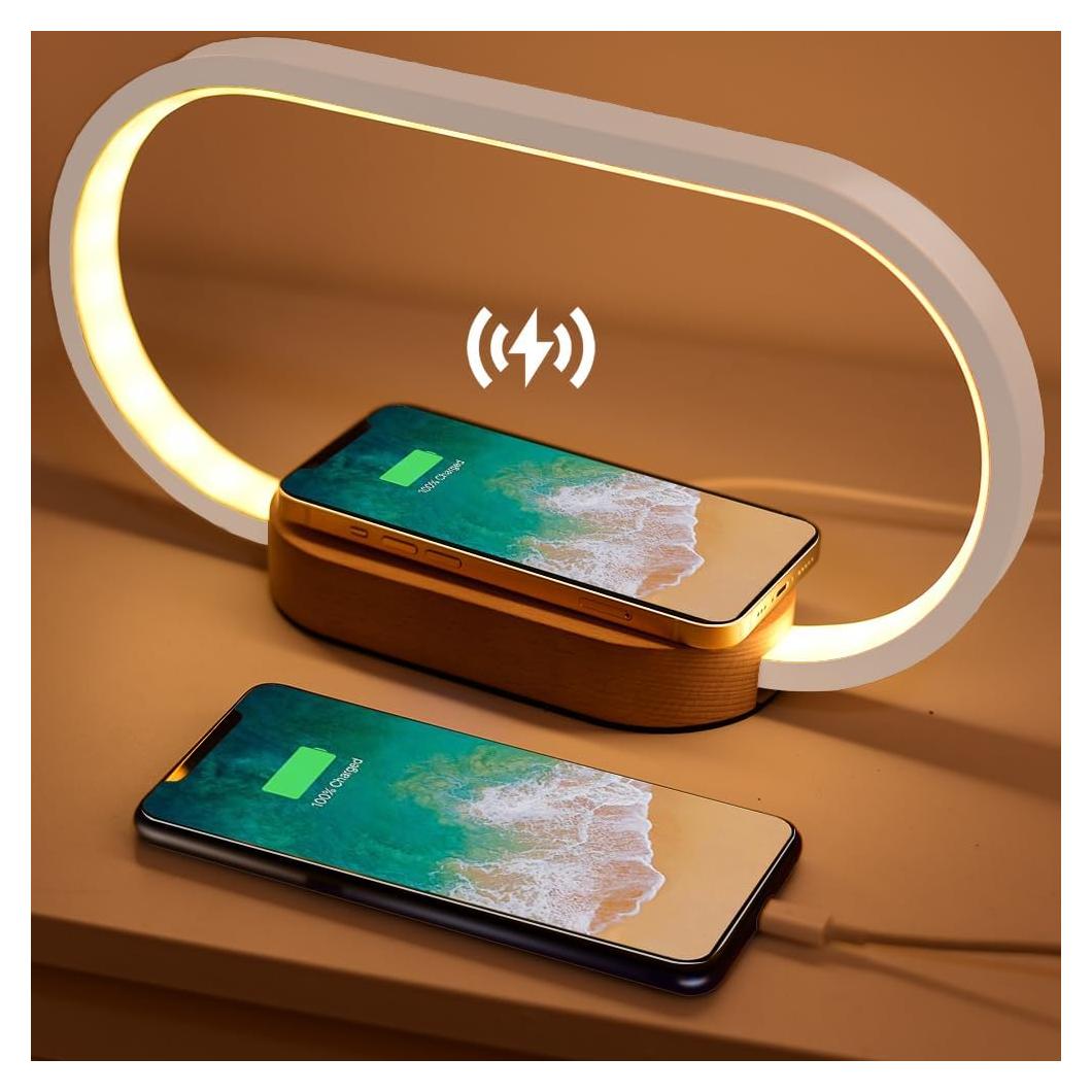 Lámpara de Carga Inalámbrica Donewin WR08 con USB y Control Táctil