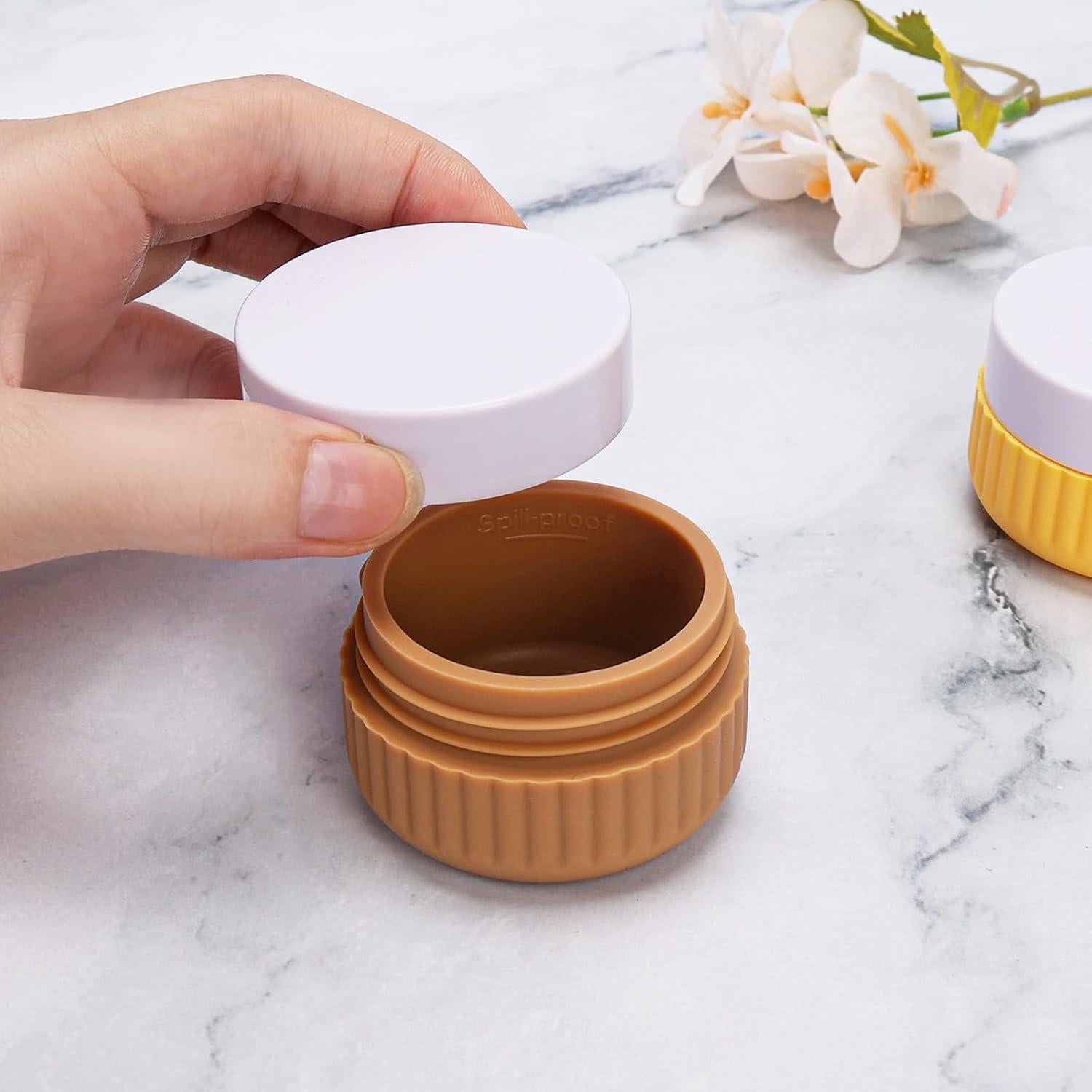 JessLab 16 Botellas de Viaje Silicona 90 ml A prueba de Fugas