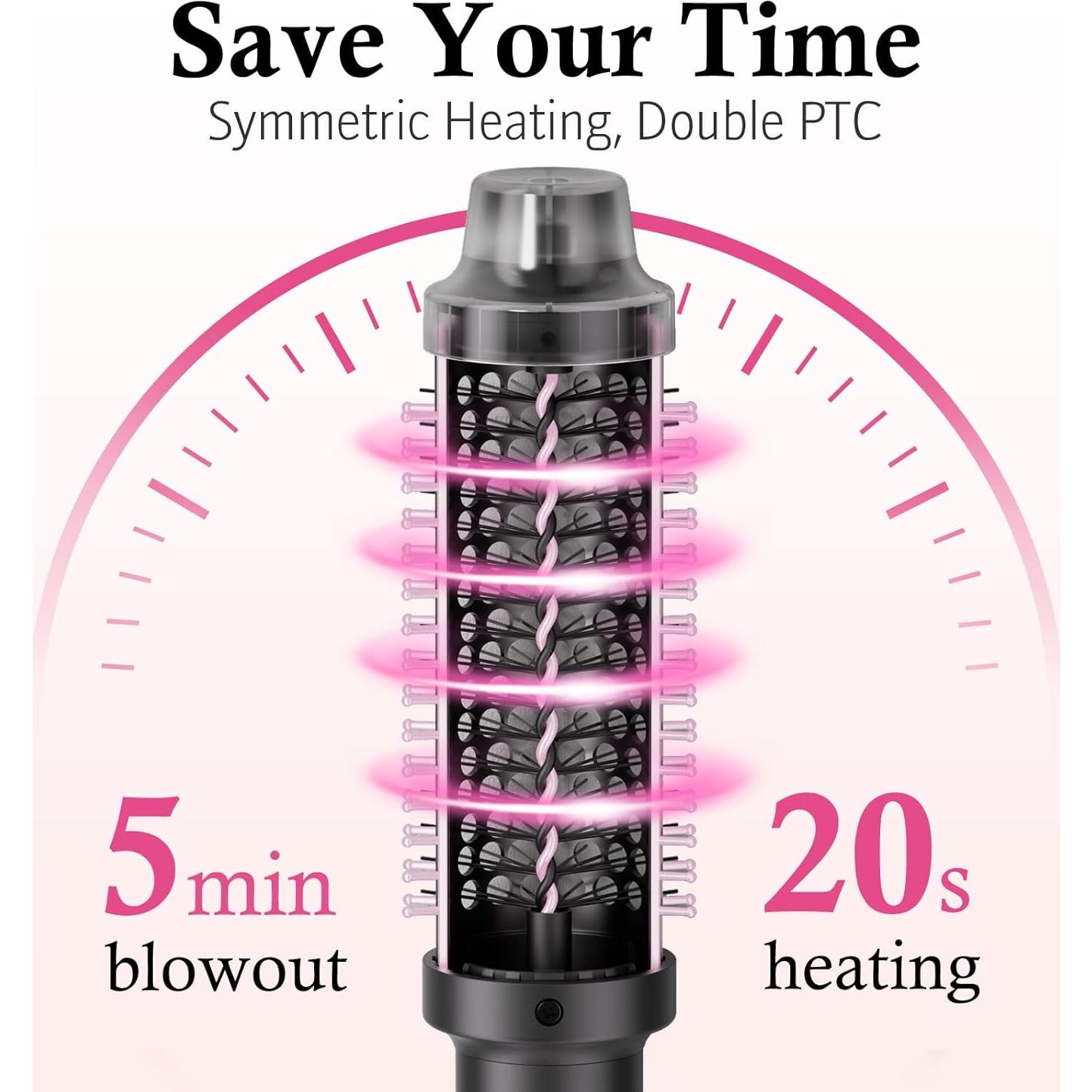 Cepillo Térmico DAILYLIFE 1.5" con Iones Negativos y Calor Ajustable