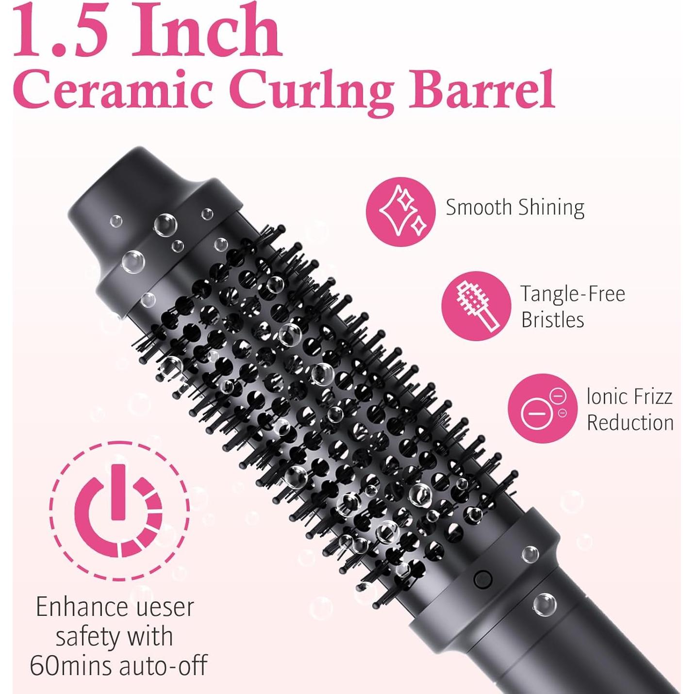 Cepillo Térmico DAILYLIFE 1.5" con Iones Negativos y Calor Ajustable