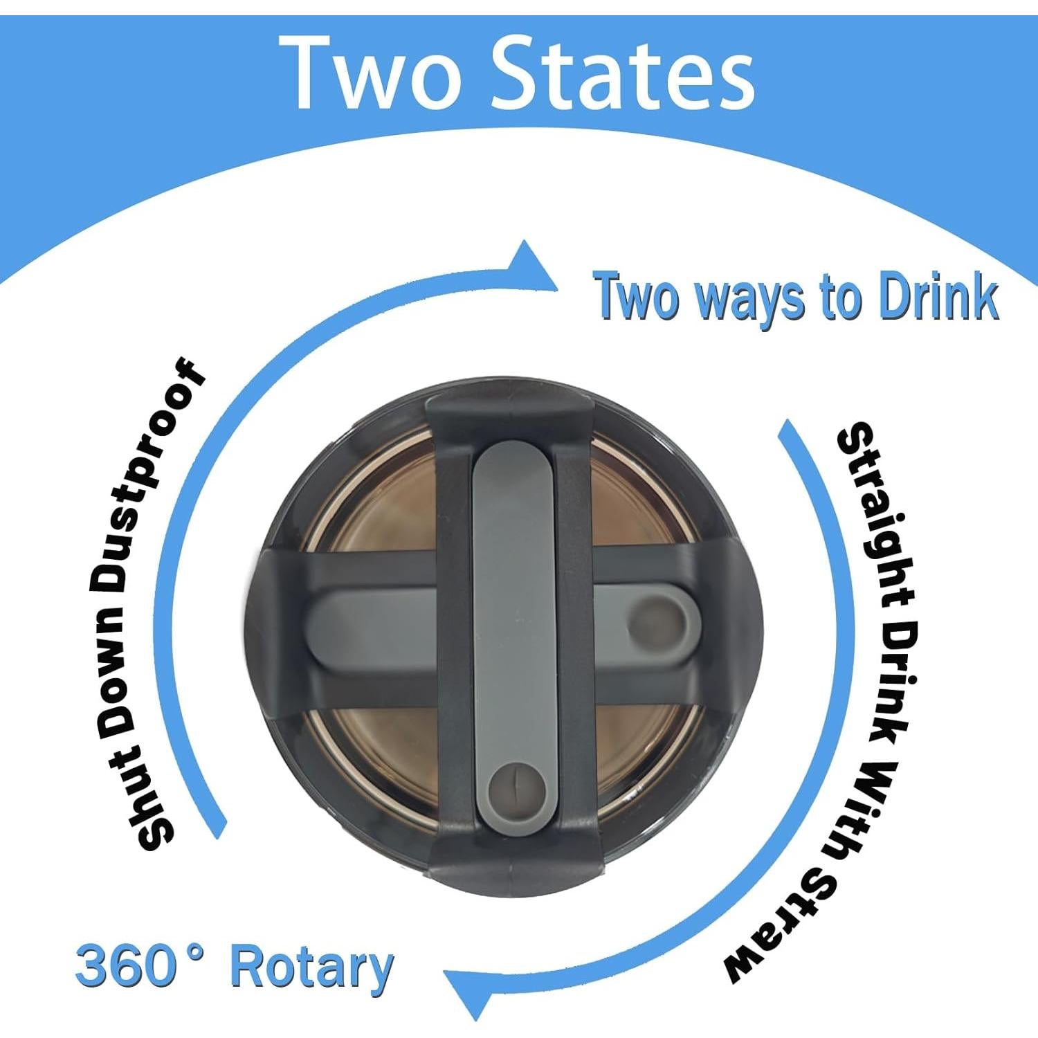 Tapa de Reemplazo para Vaso Stanley 40 OZ Fabuerdia - 2 Piezas