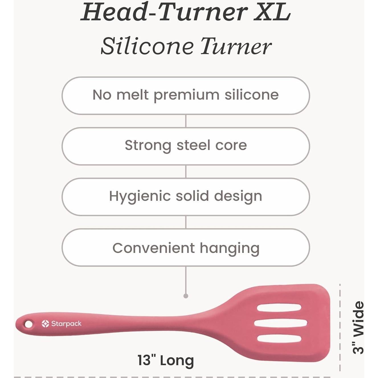 Espátula de Silicona StarPack Home XL Rosa Terroso 34.3 cm