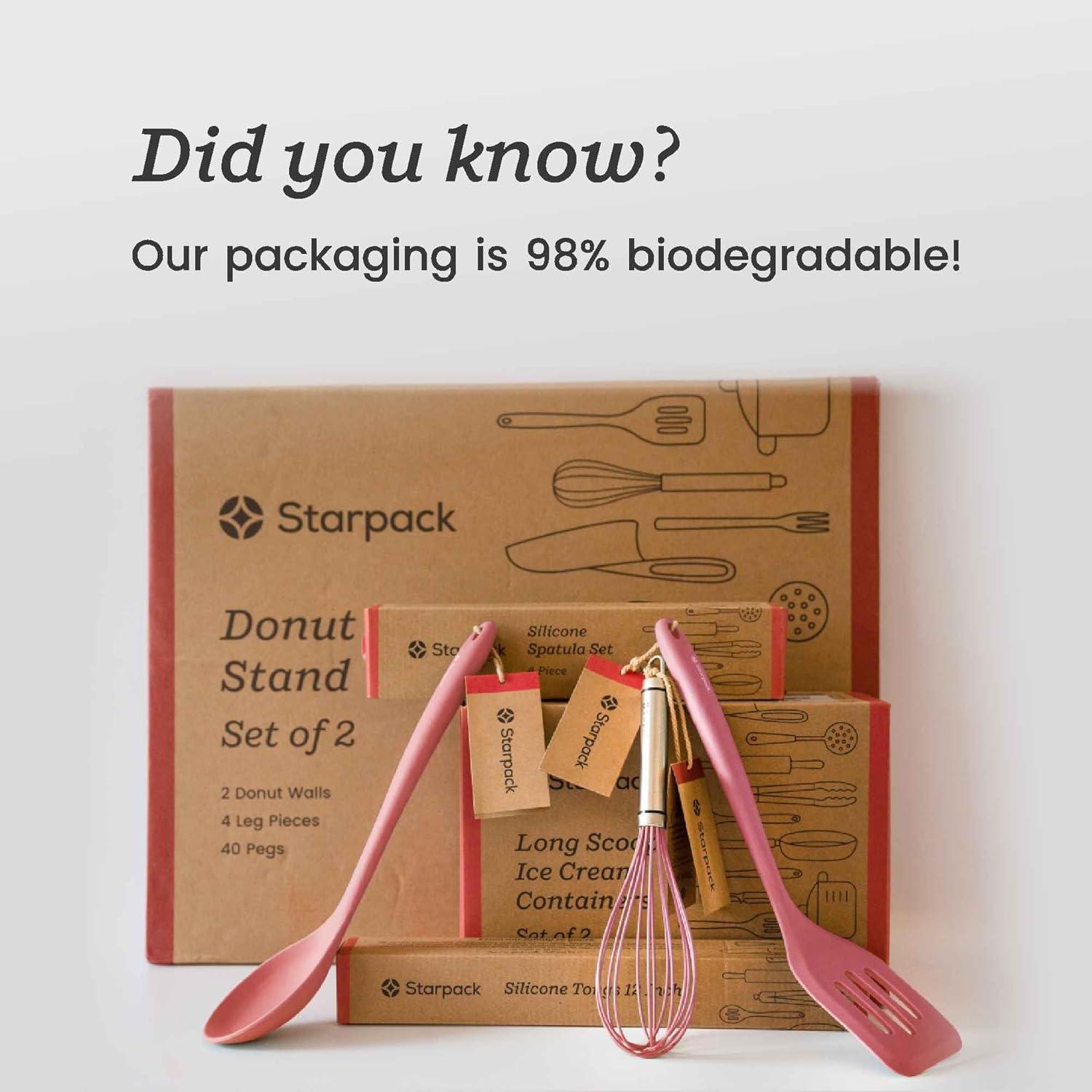 Espátula de Silicona StarPack Home XL Rosa Terroso 34.3 cm