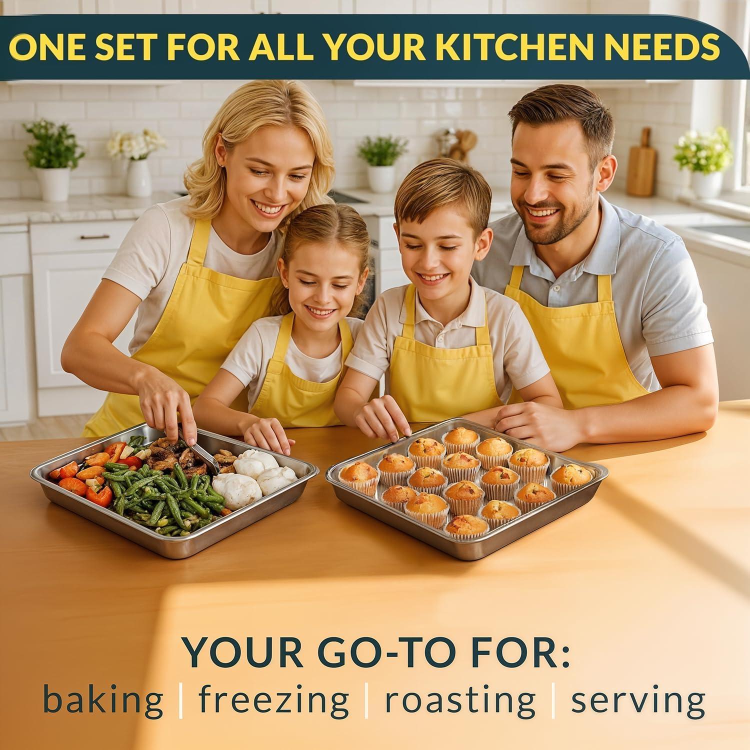 Juego de bandejas para hornear Baker's Signature 44.5x33 cm