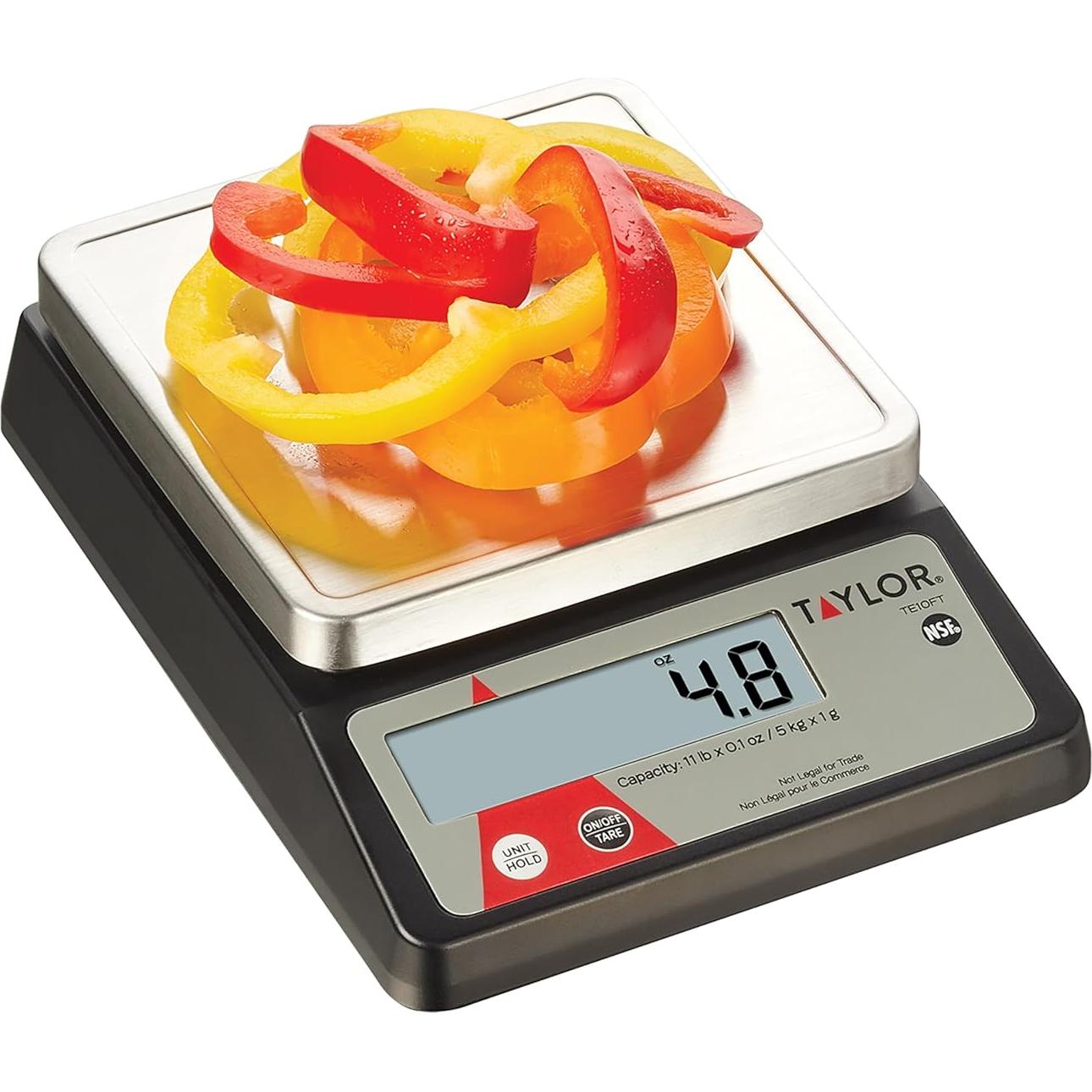 Balanza Digital Taylor TE10FT 5 kg con Función de Tara y Retención