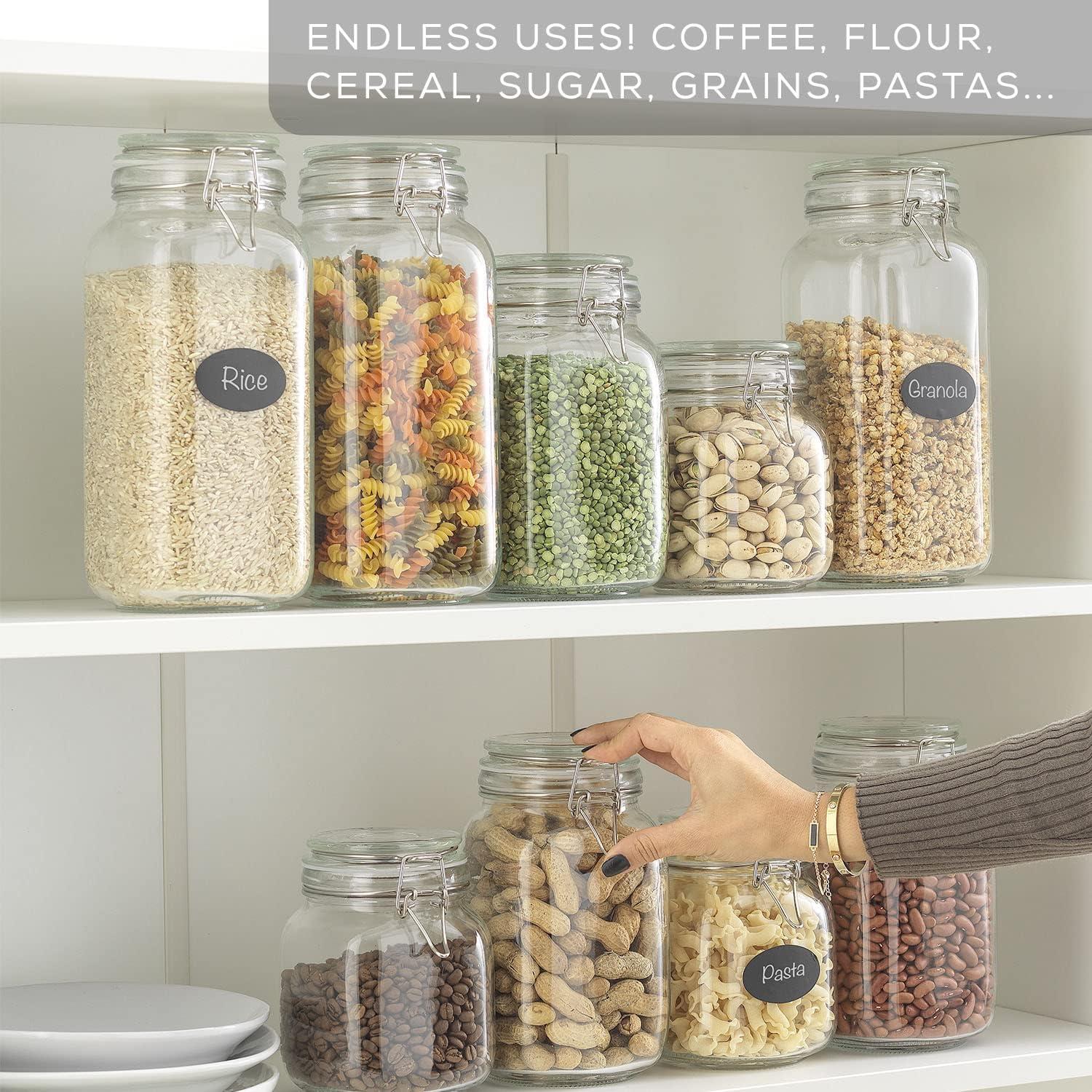 Set de 3 Tarros de Vidrio Herméticos JoyJolt 0.95 L