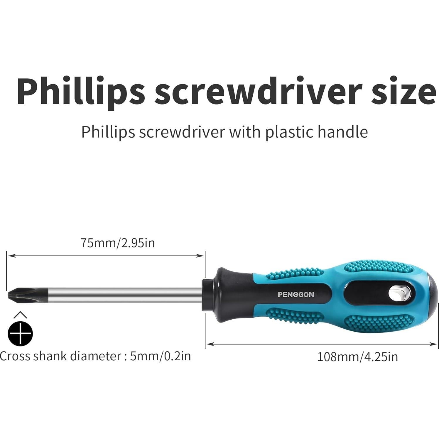 Destornillador Phillips Magnético Skweawert PH1 75mm 5mm