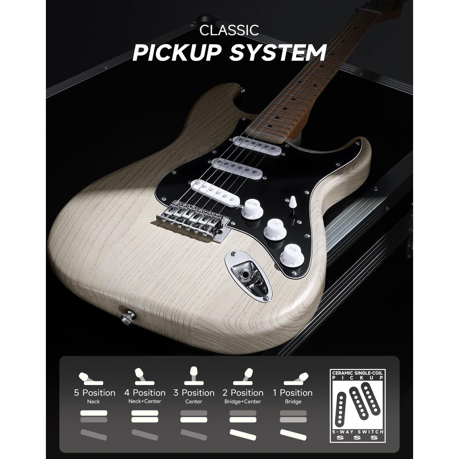 Guitarra Eléctrica DONNER DST-80 39" para Principiantes