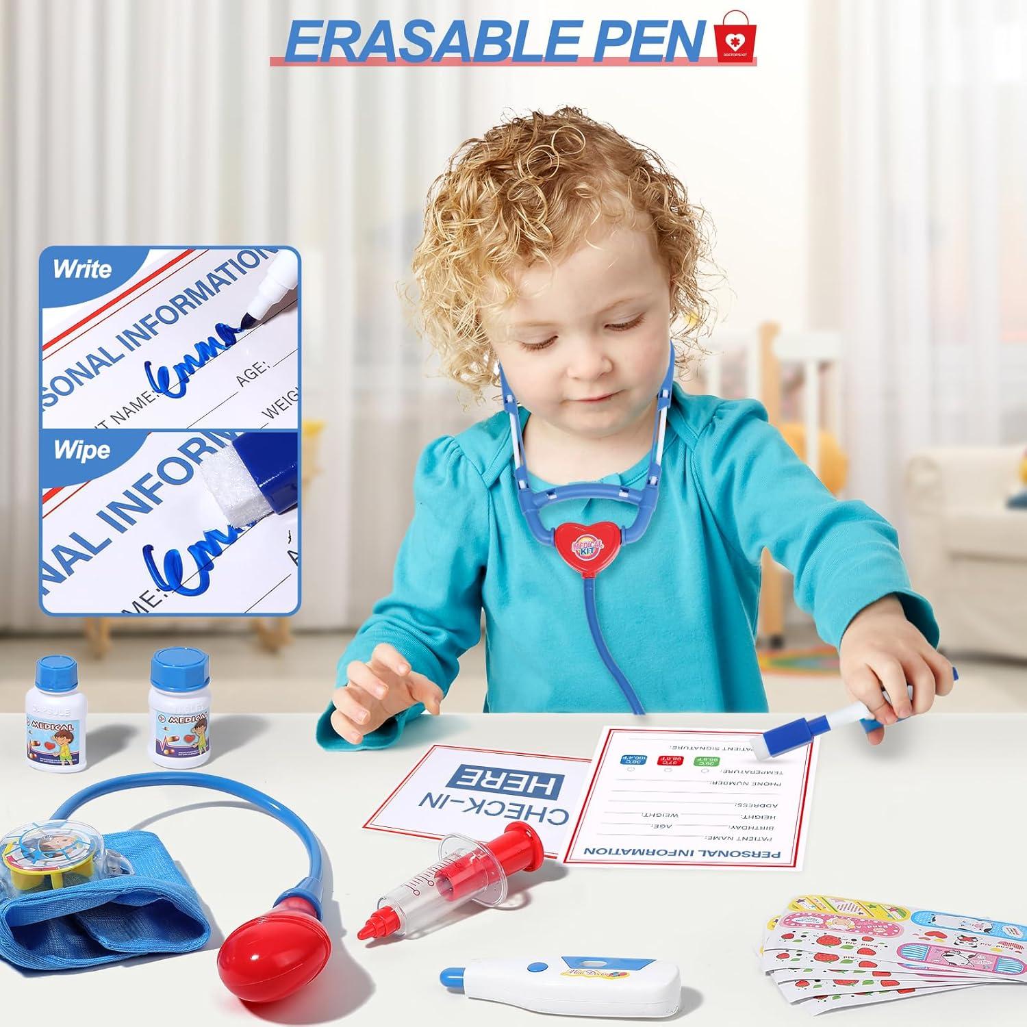 Kit Médico de Doctor Liberry para Niños 3-5 Años, 20 Piezas