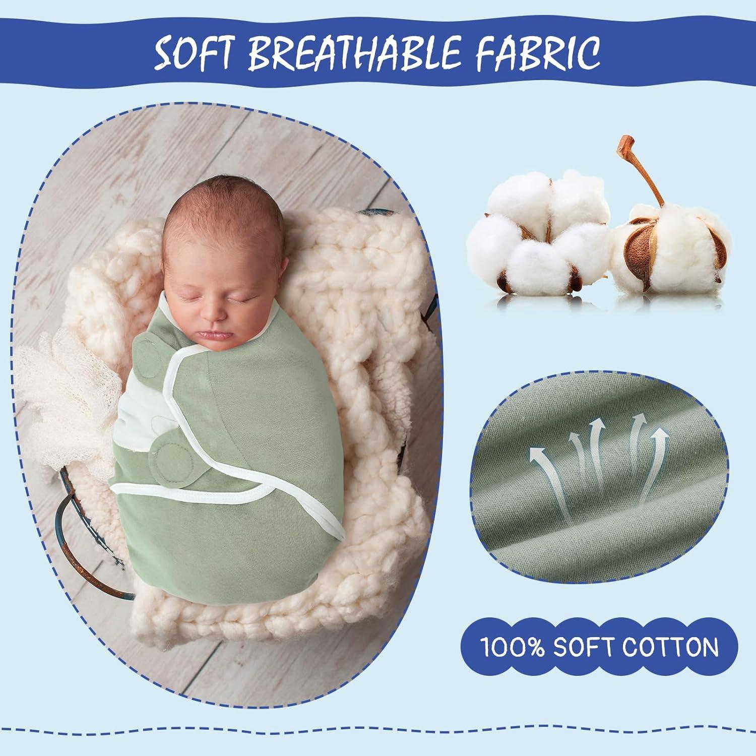 Envoltura para Bebés Prematuros VitalCozy 2 Pcs Algodón Ajustable